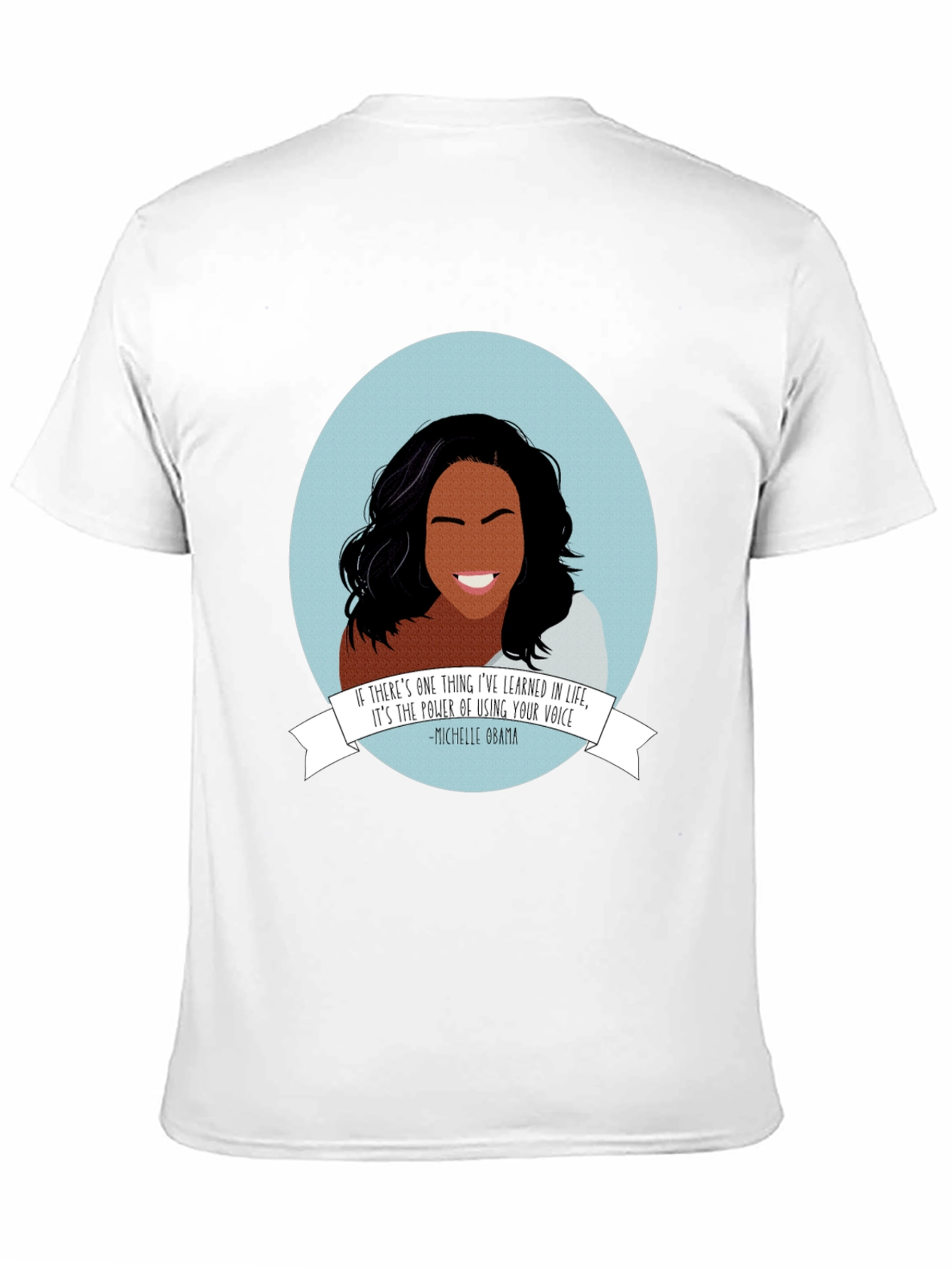 Michelle Obama Graphic Tee - Empowering Black T-Shirt
