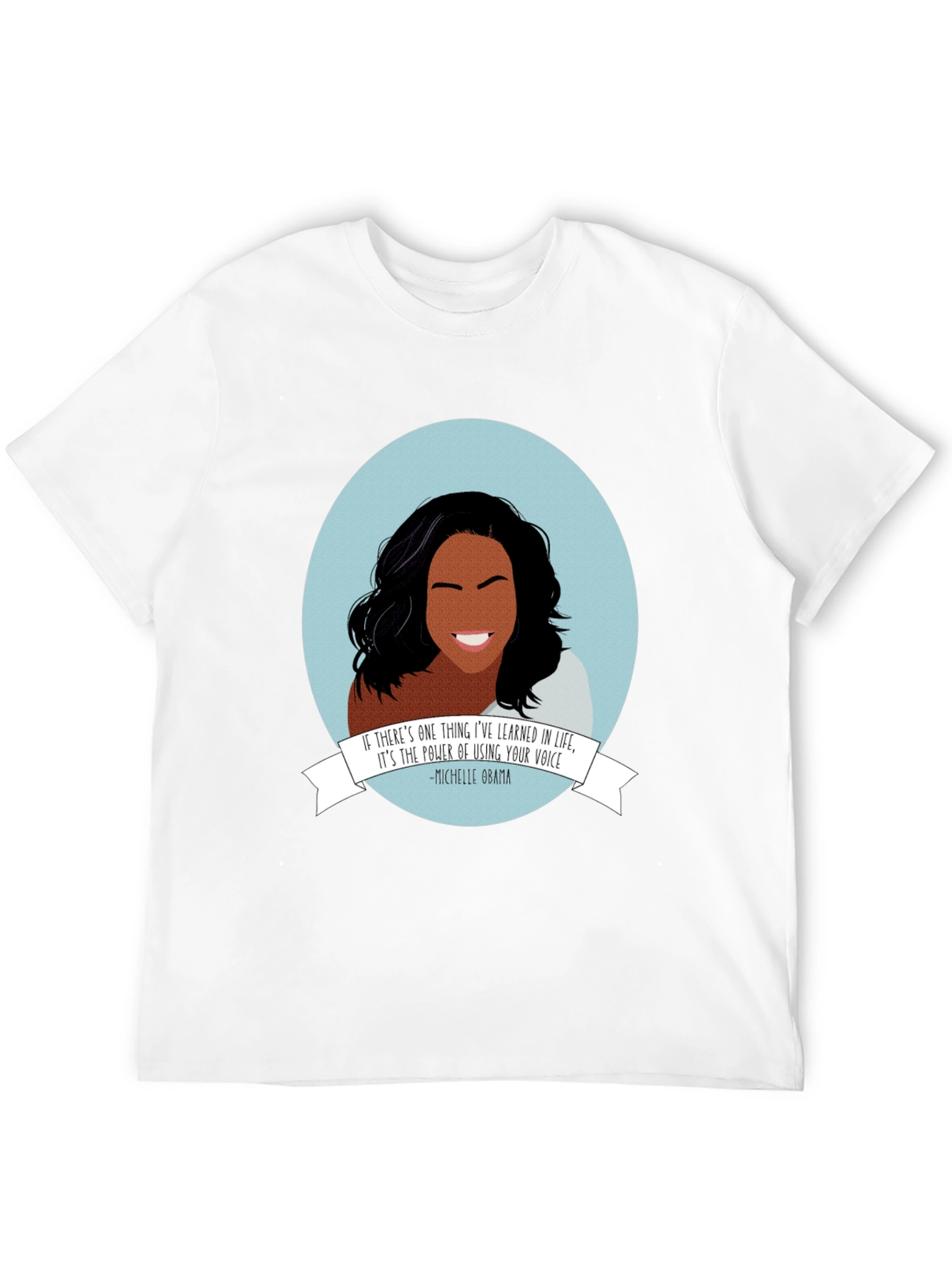 Michelle Obama Graphic Tee - Empowering Black T-Shirt