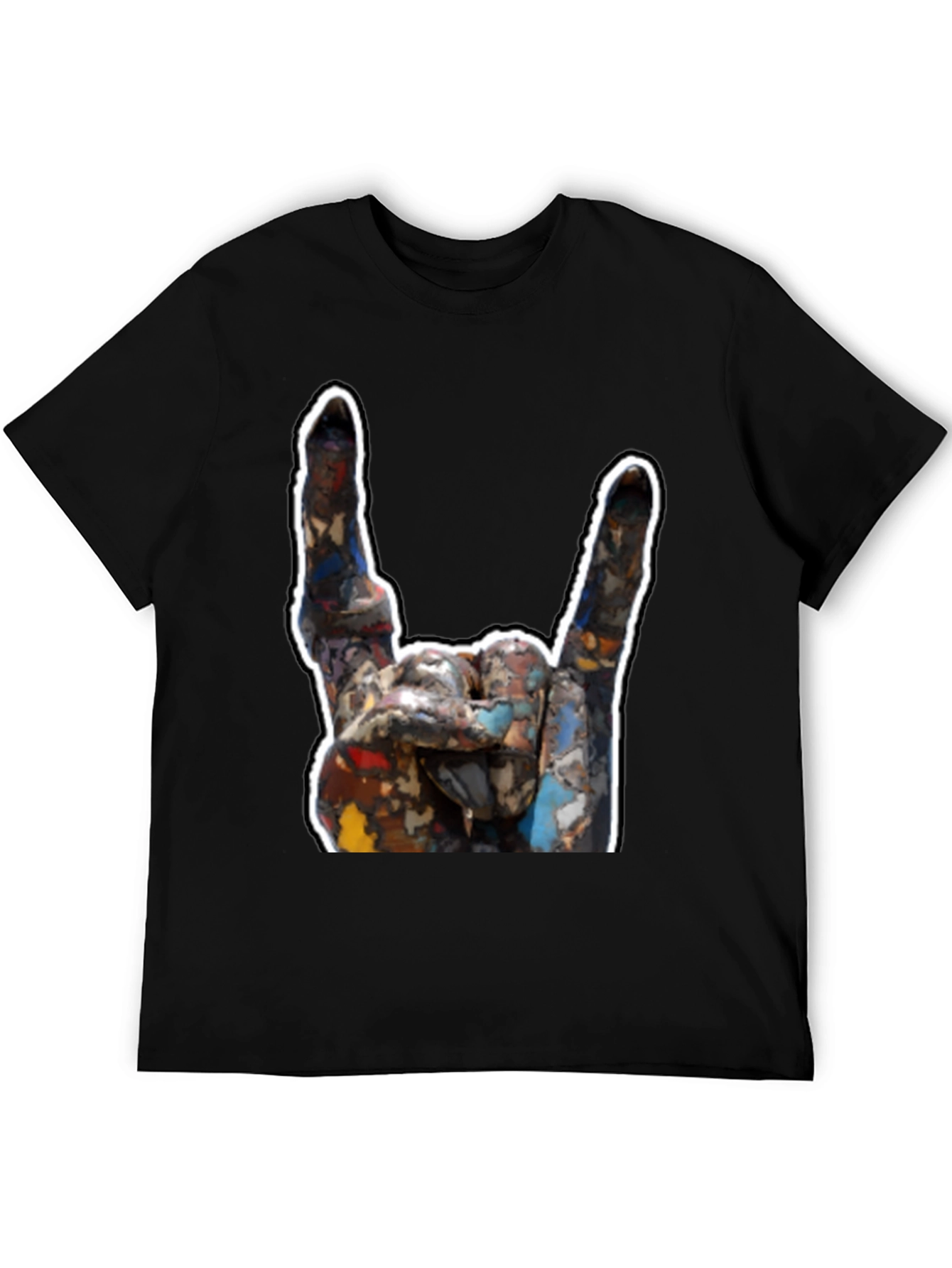 Rock On! Graphic T-Shirt - Metal Hand Sign