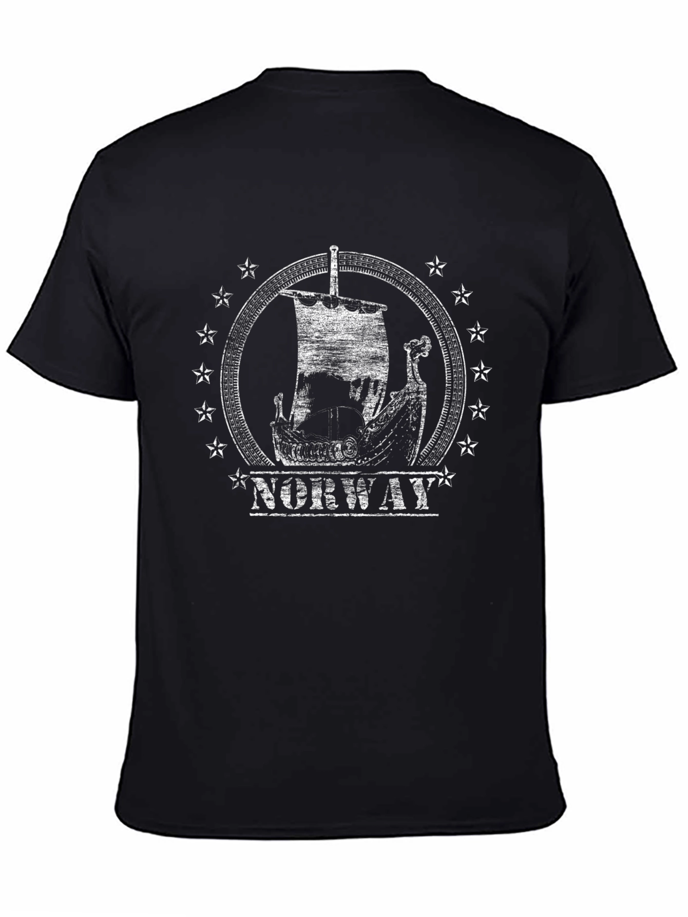 Norway Viking Ship Graphic T-Shirt