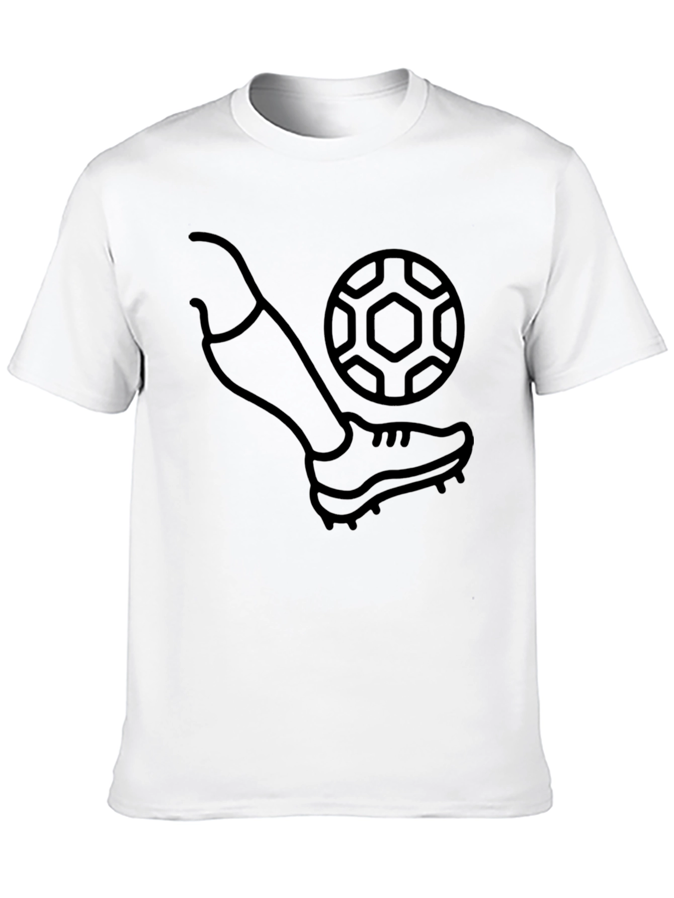 Soccer Kick Graphic T-Shirt - Black
