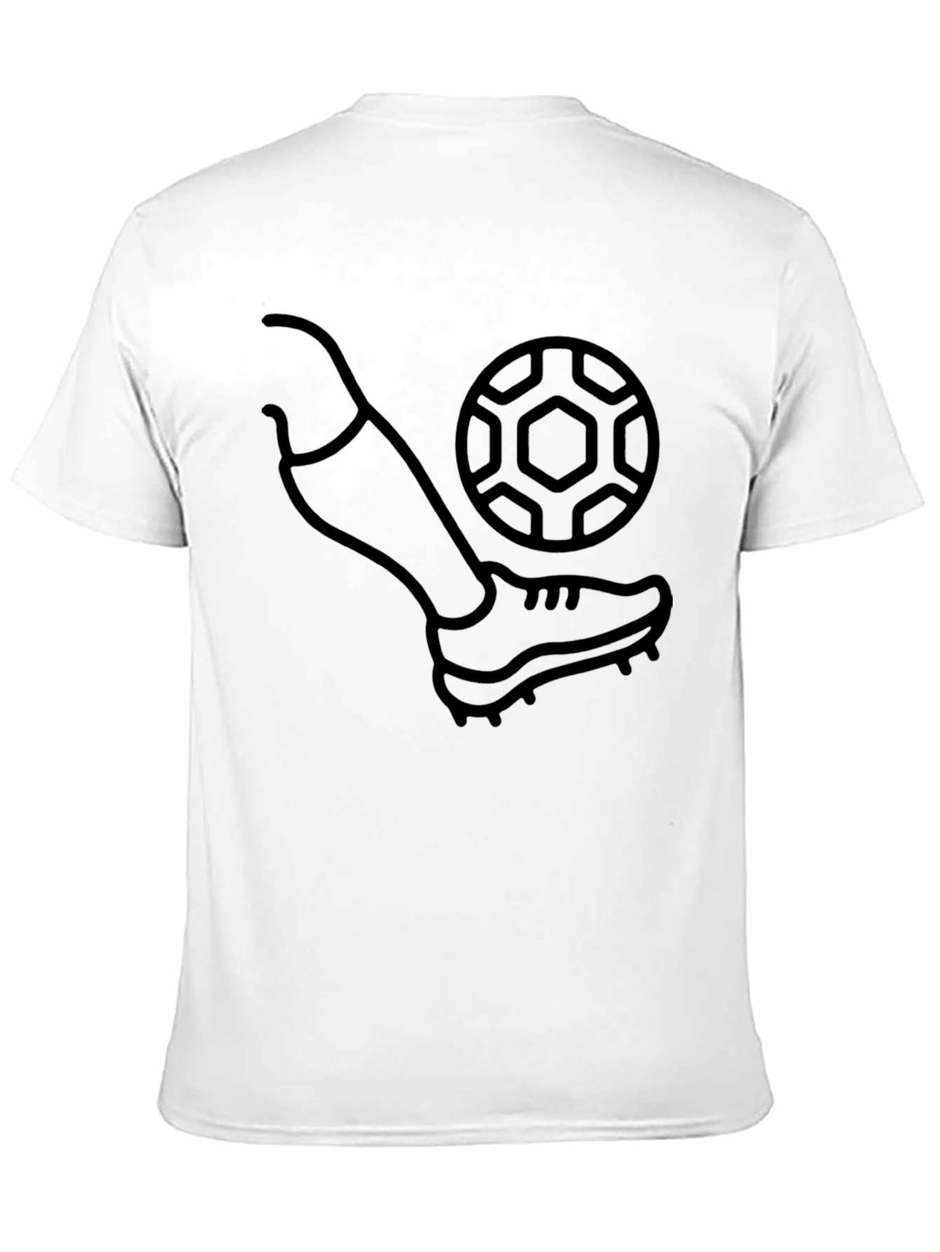 Soccer Kick Graphic T-Shirt - Black