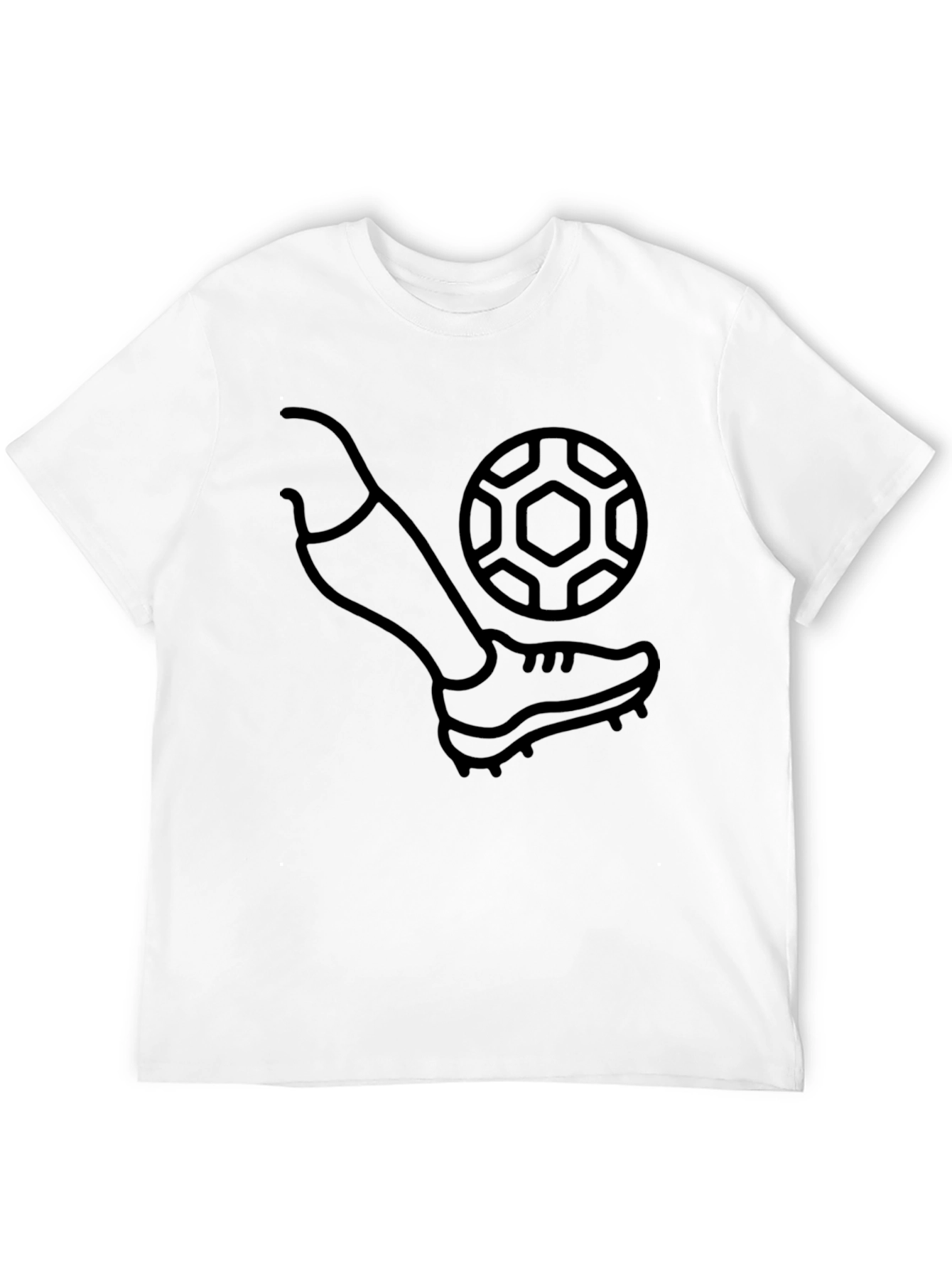 Soccer Kick Graphic T-Shirt - Black