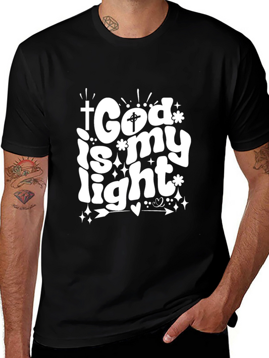 God Is My Light Christian Graphic T-Shirt