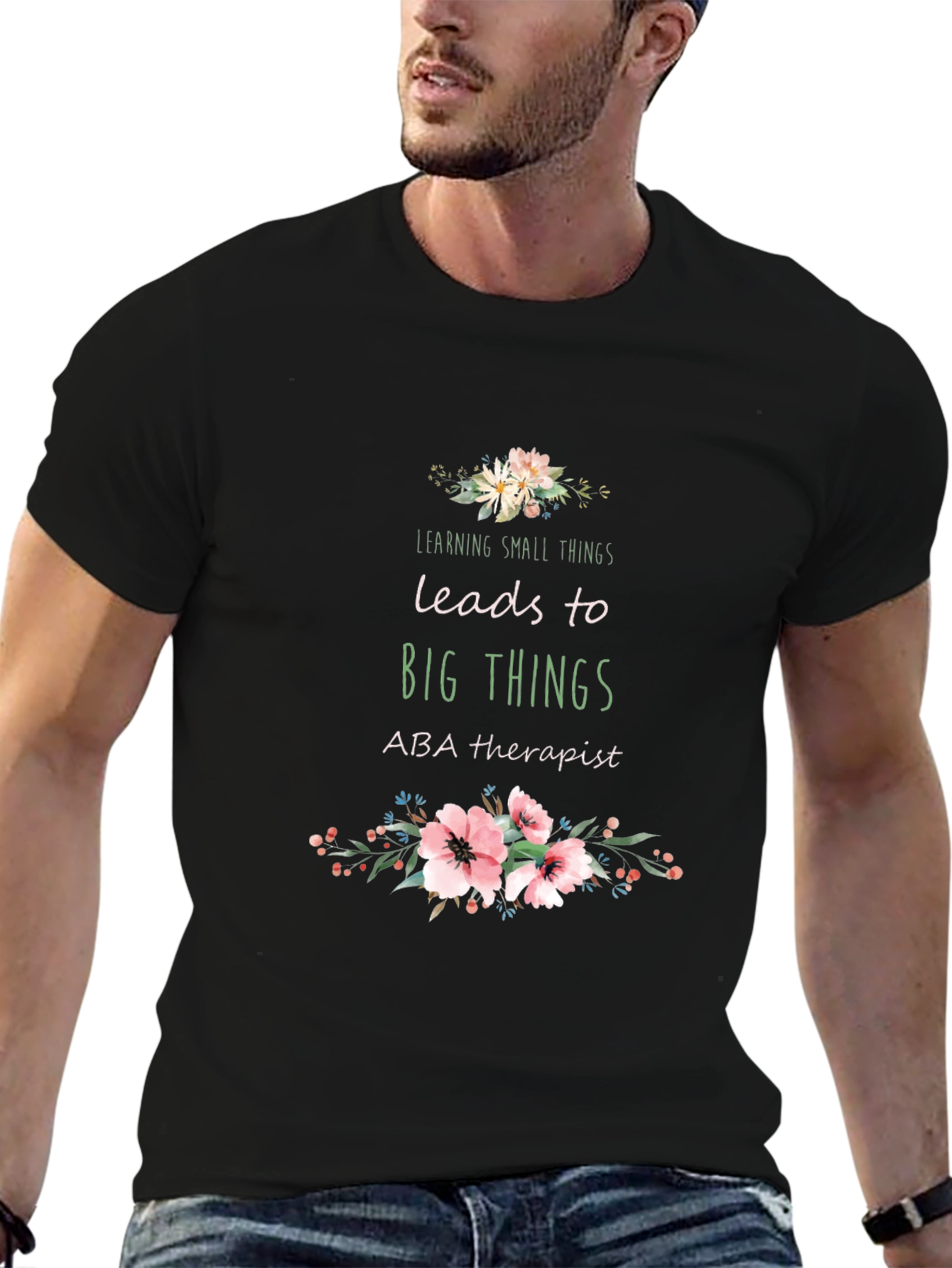 ABA Therapist Floral T-Shirt