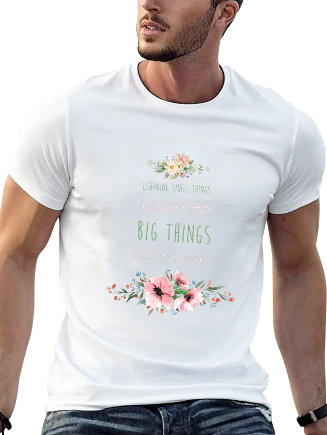 ABA Therapist Floral T-Shirt