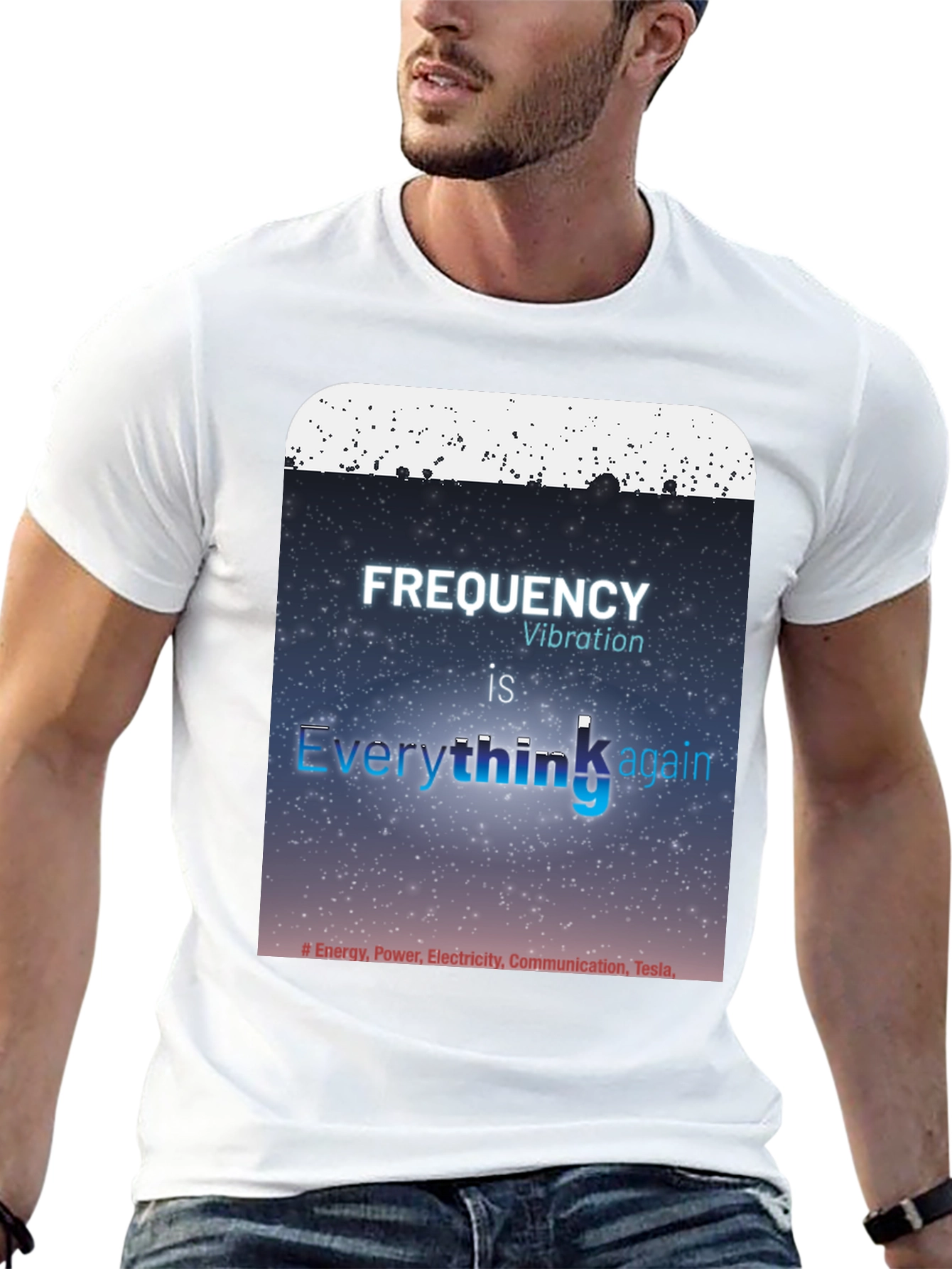 Frequency Vibration Everything Graphic Tee - Tesla Energy Shirt