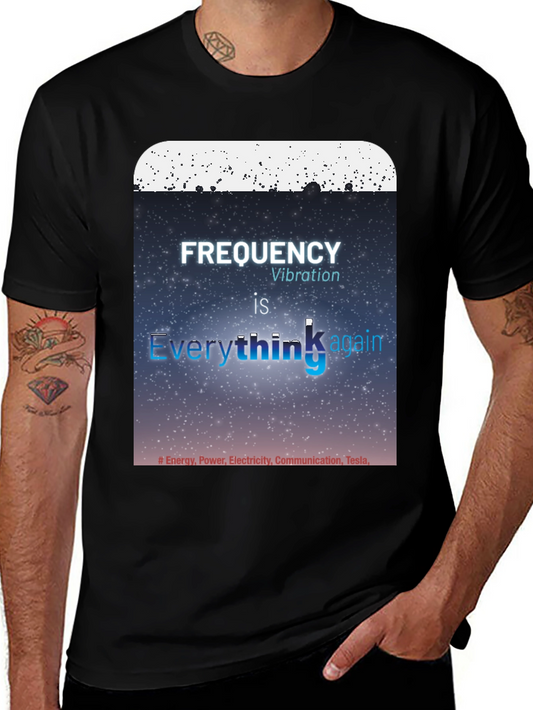 Frequency Vibration Everything Graphic Tee - Tesla Energy Shirt