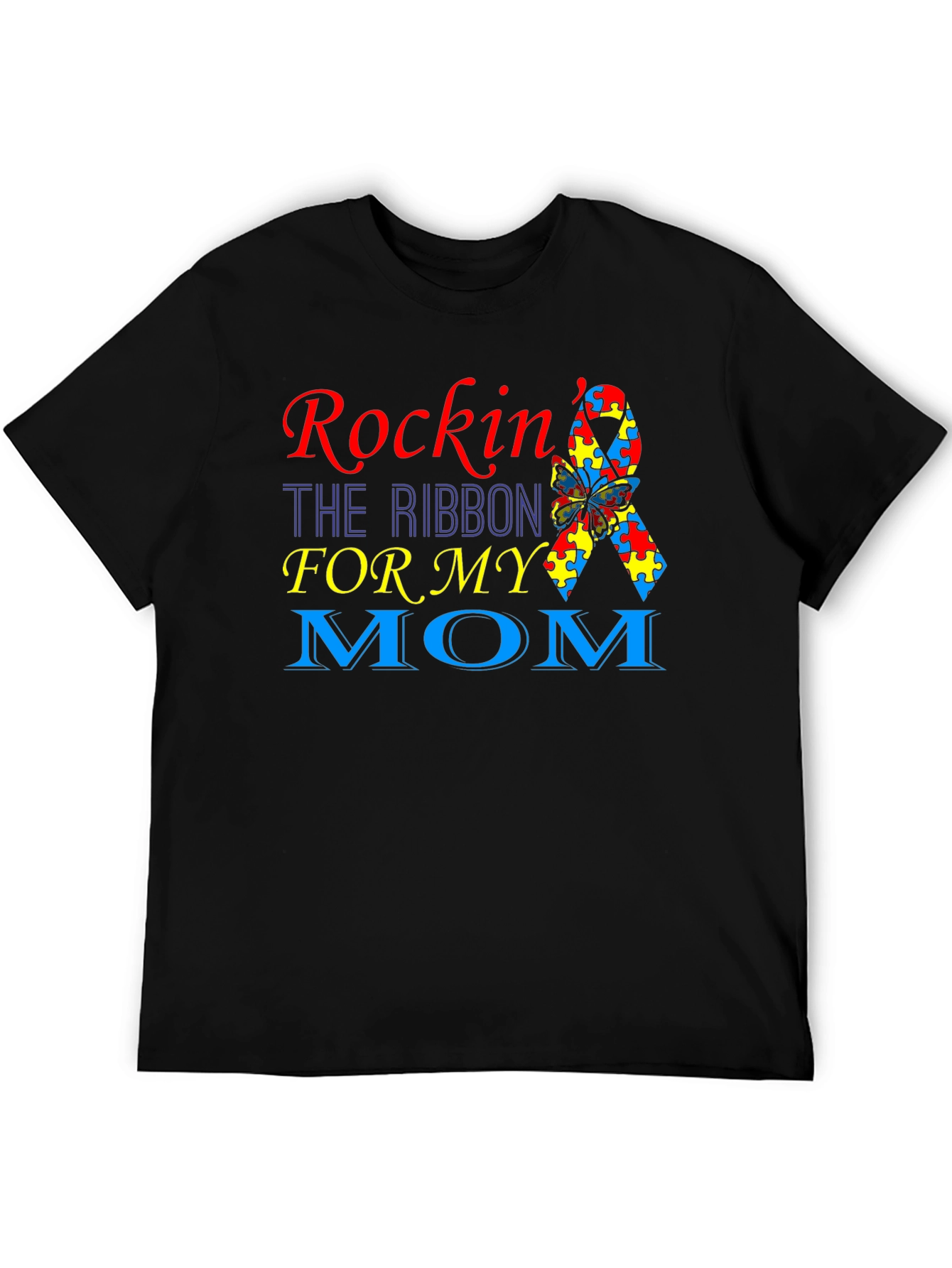 Rockin Autism Awareness Ribbon T-Shirt