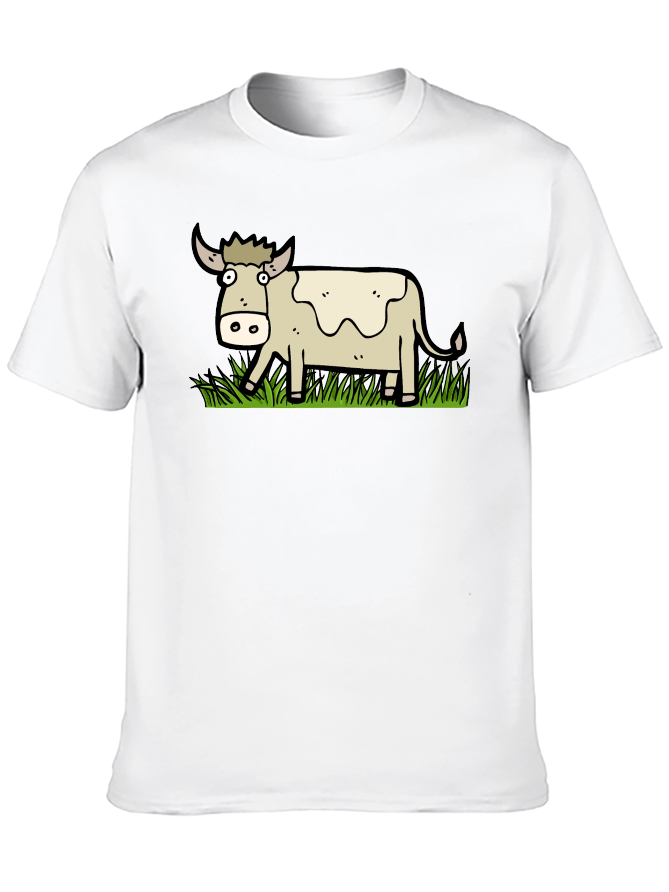 Cartoon Cow Graphic T-Shirt - Unisex