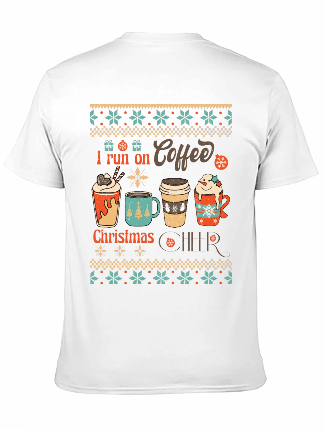 I Run on Coffee Christmas Cheer T-Shirt