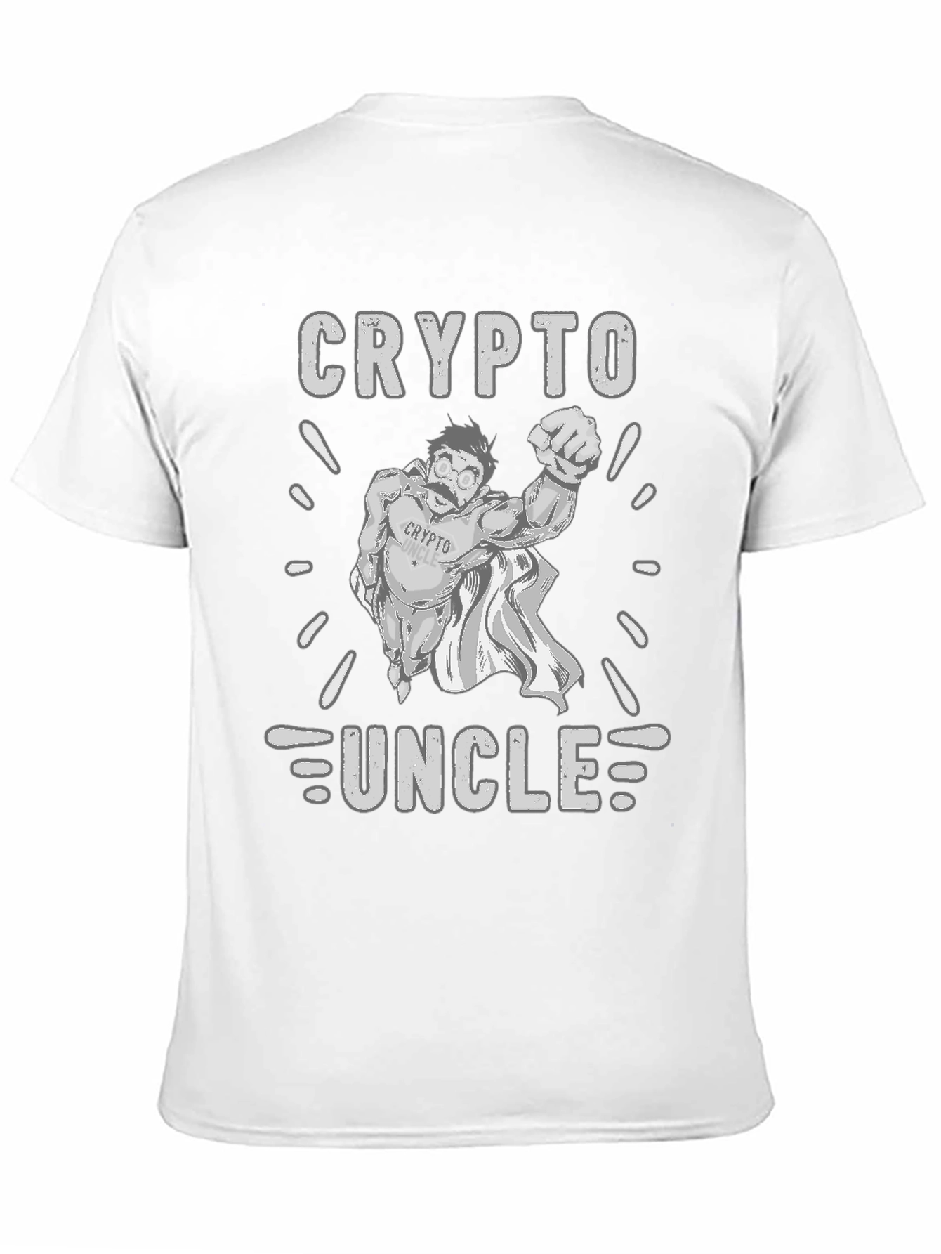 Crypto Uncle T-Shirt - Black Cotton Tee