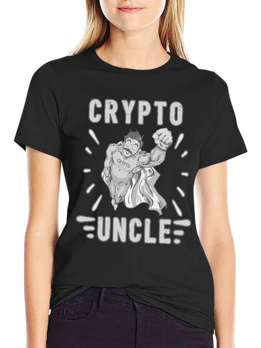 Crypto Uncle T-Shirt - Black Cotton Tee