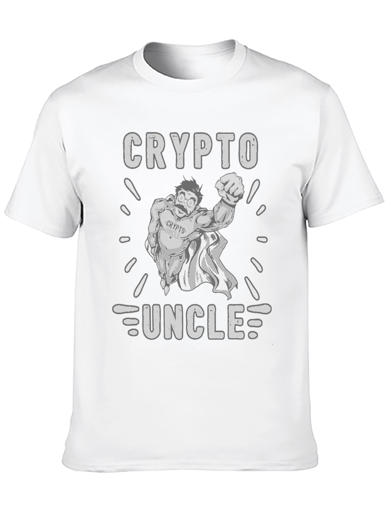 Crypto Uncle T-Shirt - Black Cotton Tee
