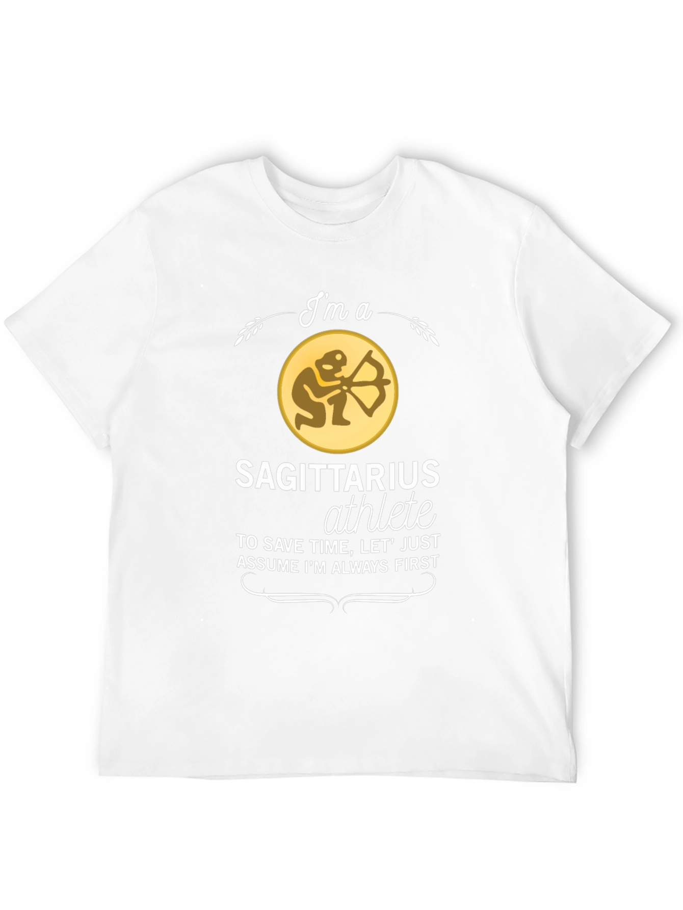 Sagittarius Athlete Black T-Shirt