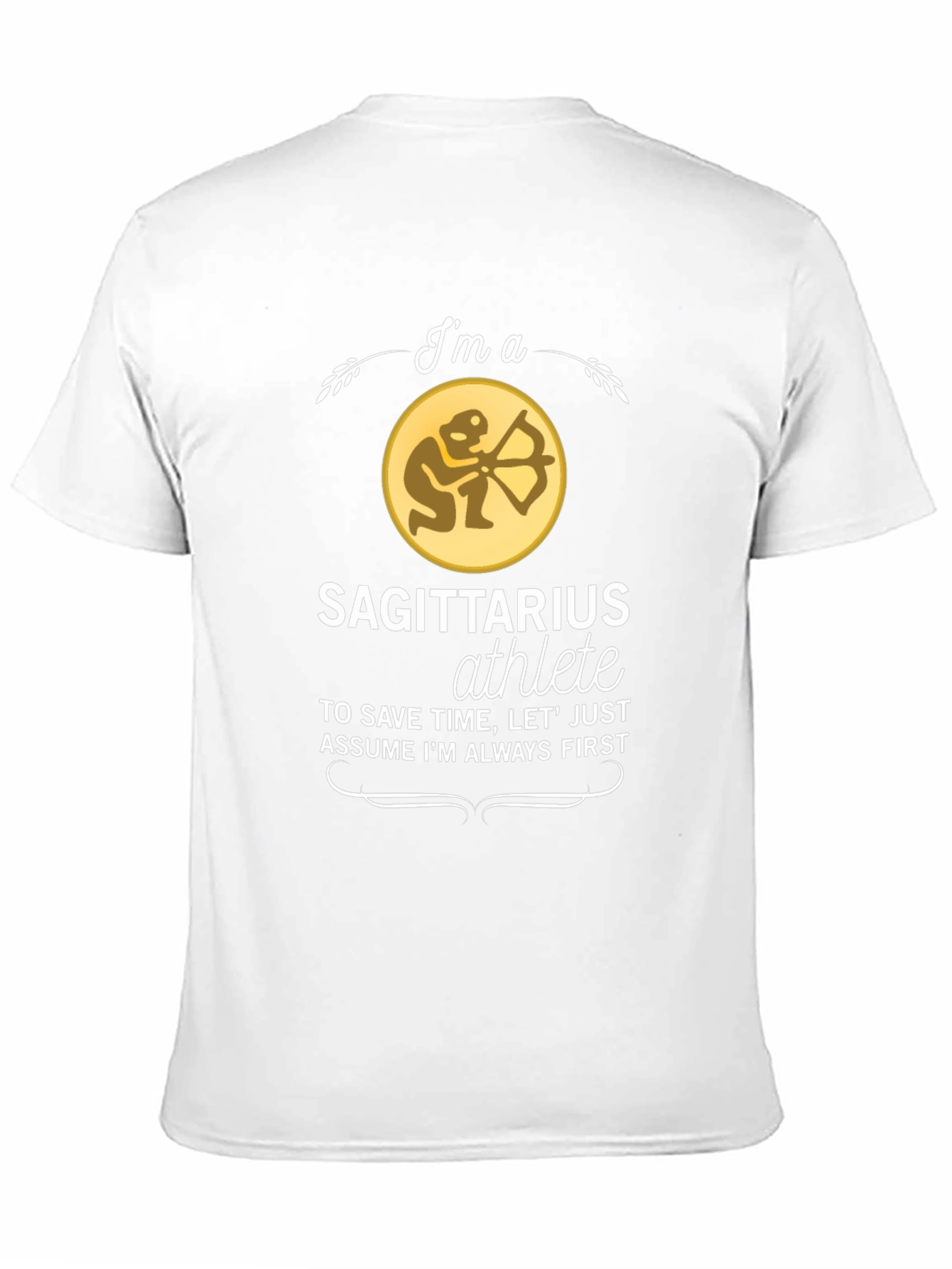 Sagittarius Athlete Black T-Shirt
