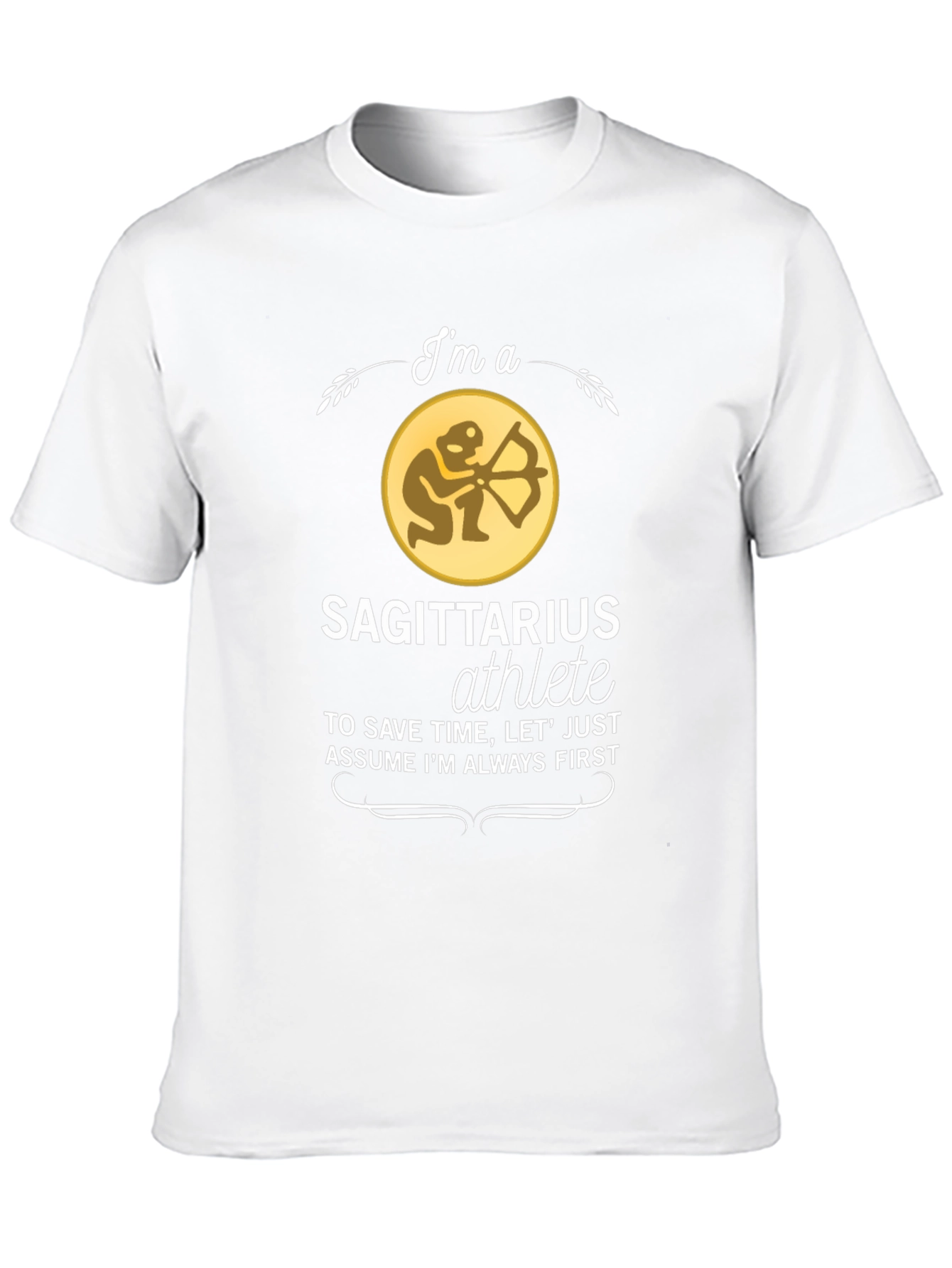 Sagittarius Athlete Black T-Shirt