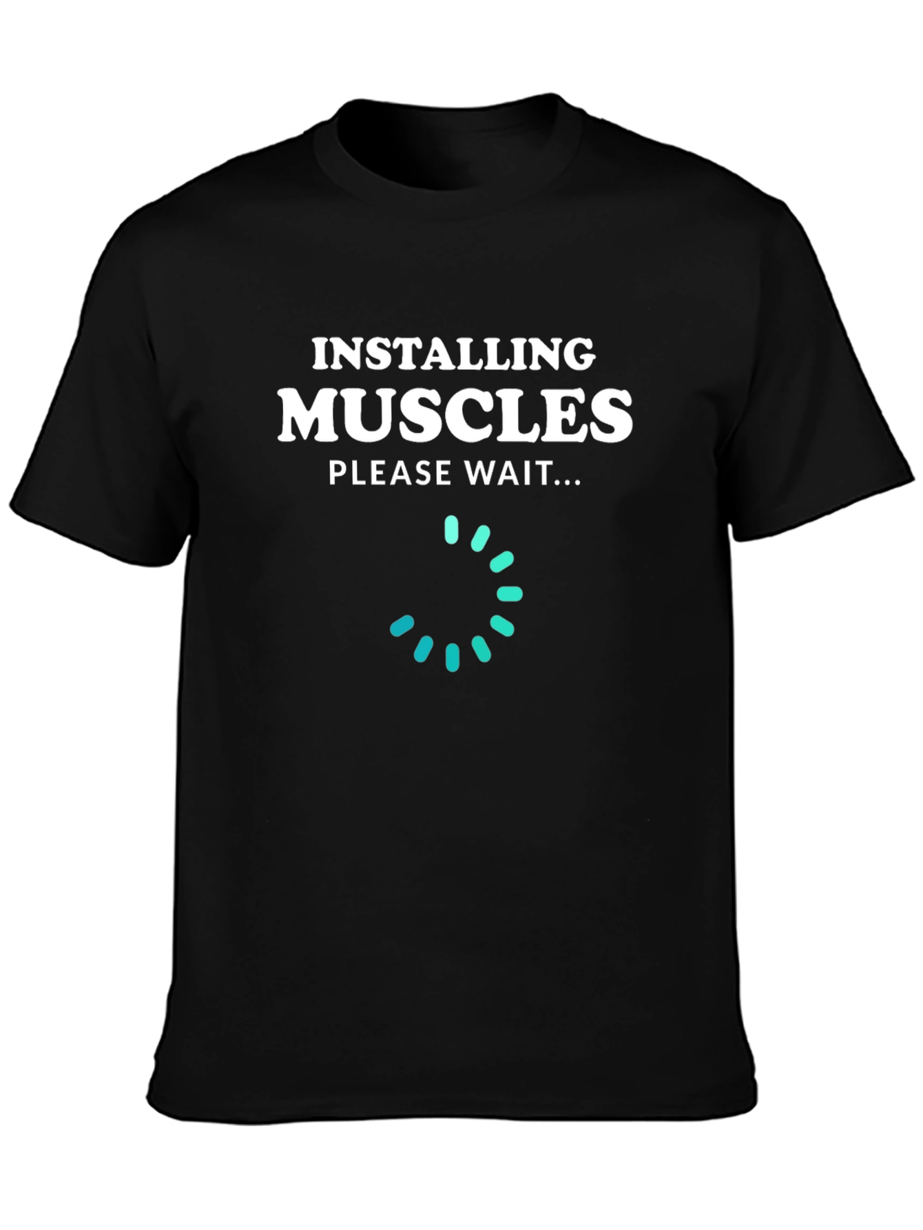 Installing Muscles T-Shirt - Funny Gym Workout Tee