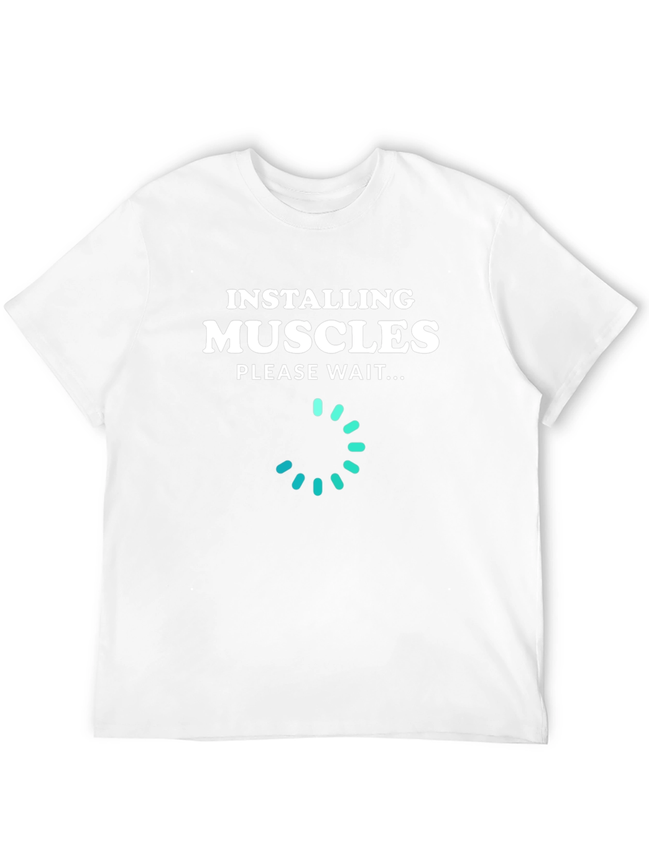 Installing Muscles T-Shirt - Funny Gym Workout Tee