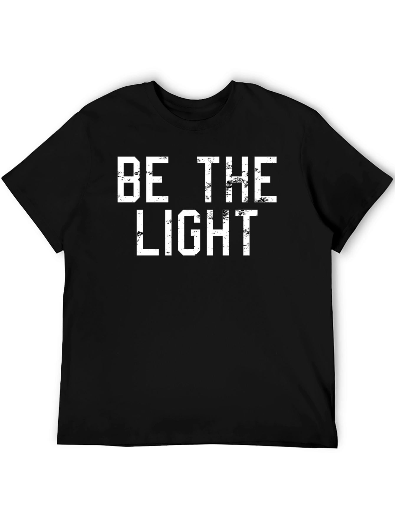 Be The Light Graphic Tee - Black Cotton T-Shirt