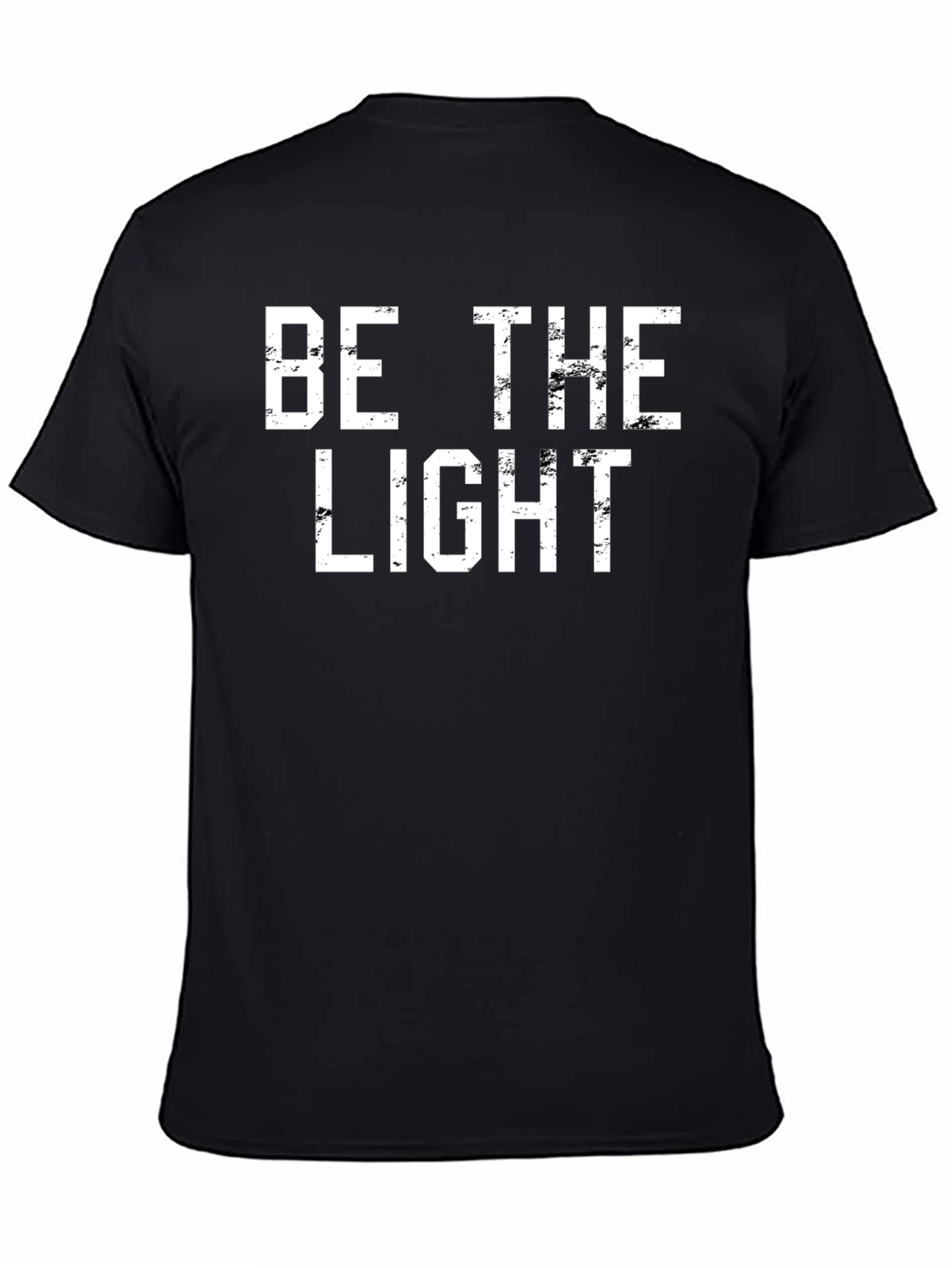 Be The Light Graphic Tee - Black Cotton T-Shirt