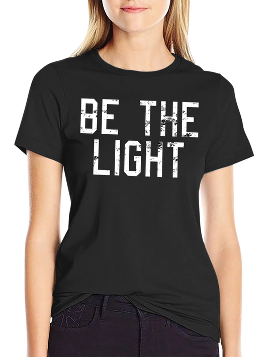 Be The Light Graphic Tee - Black Cotton T-Shirt