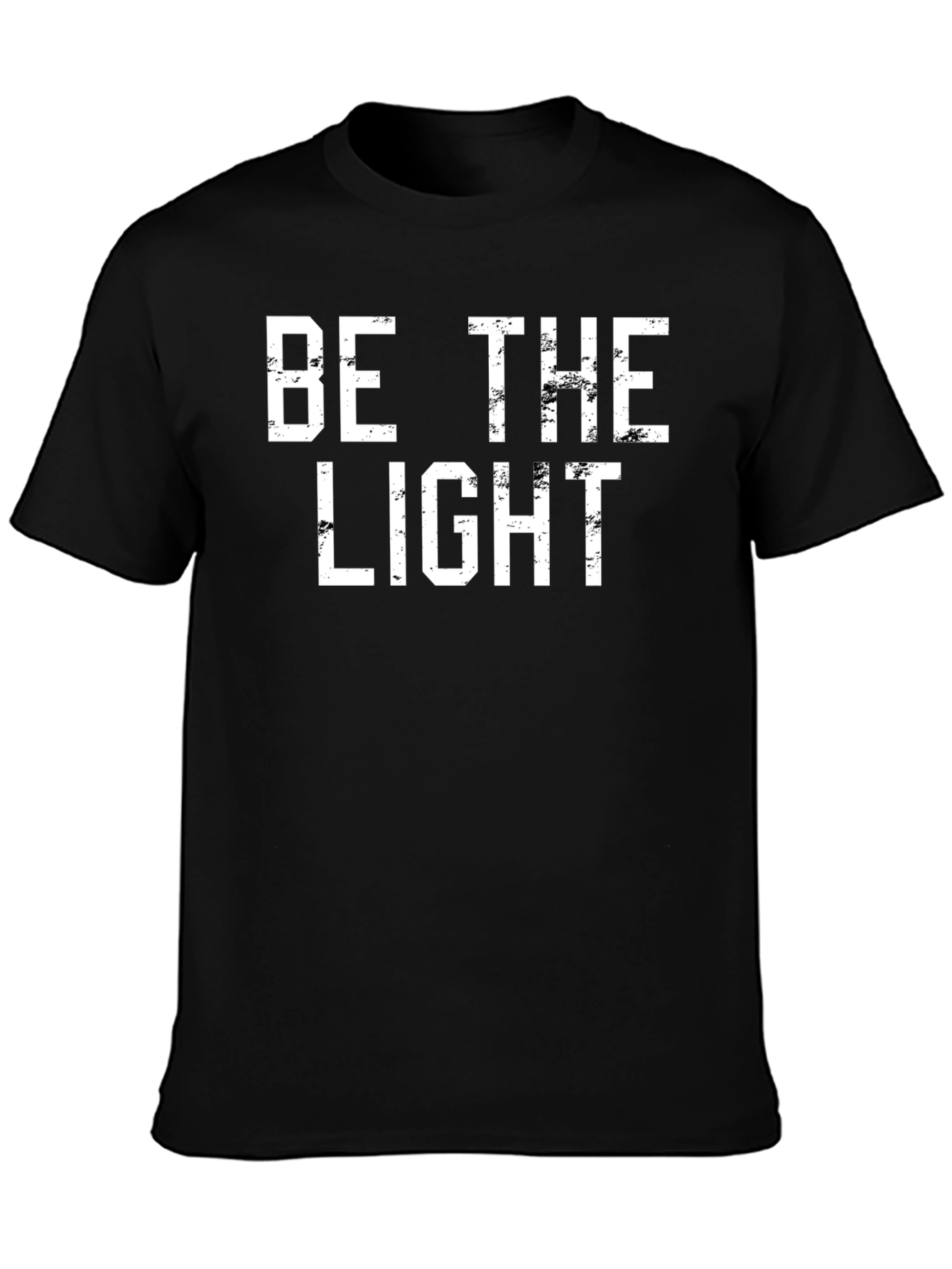 Be The Light Graphic Tee - Black Cotton T-Shirt