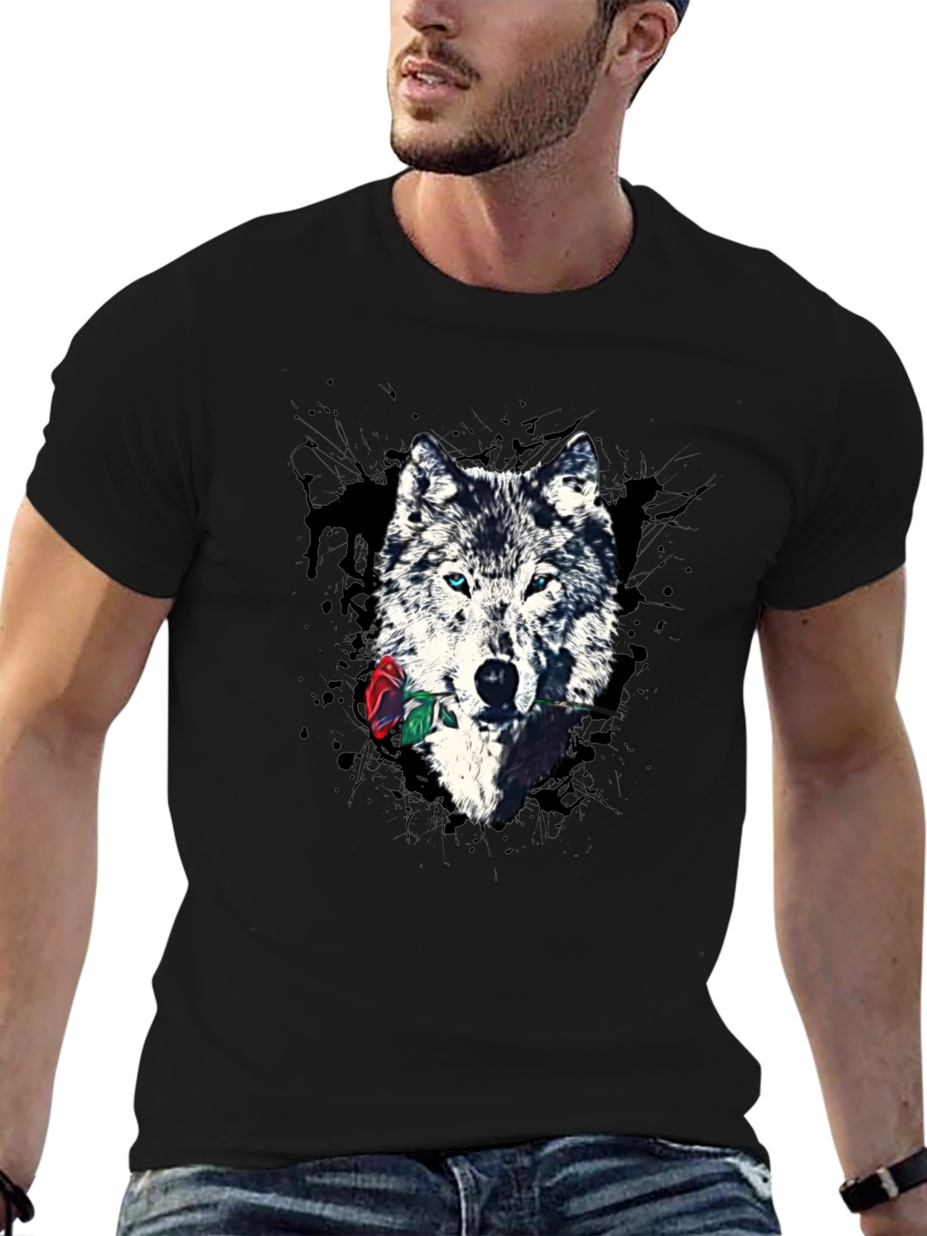 Wolf & Rose Graphic Print Tee