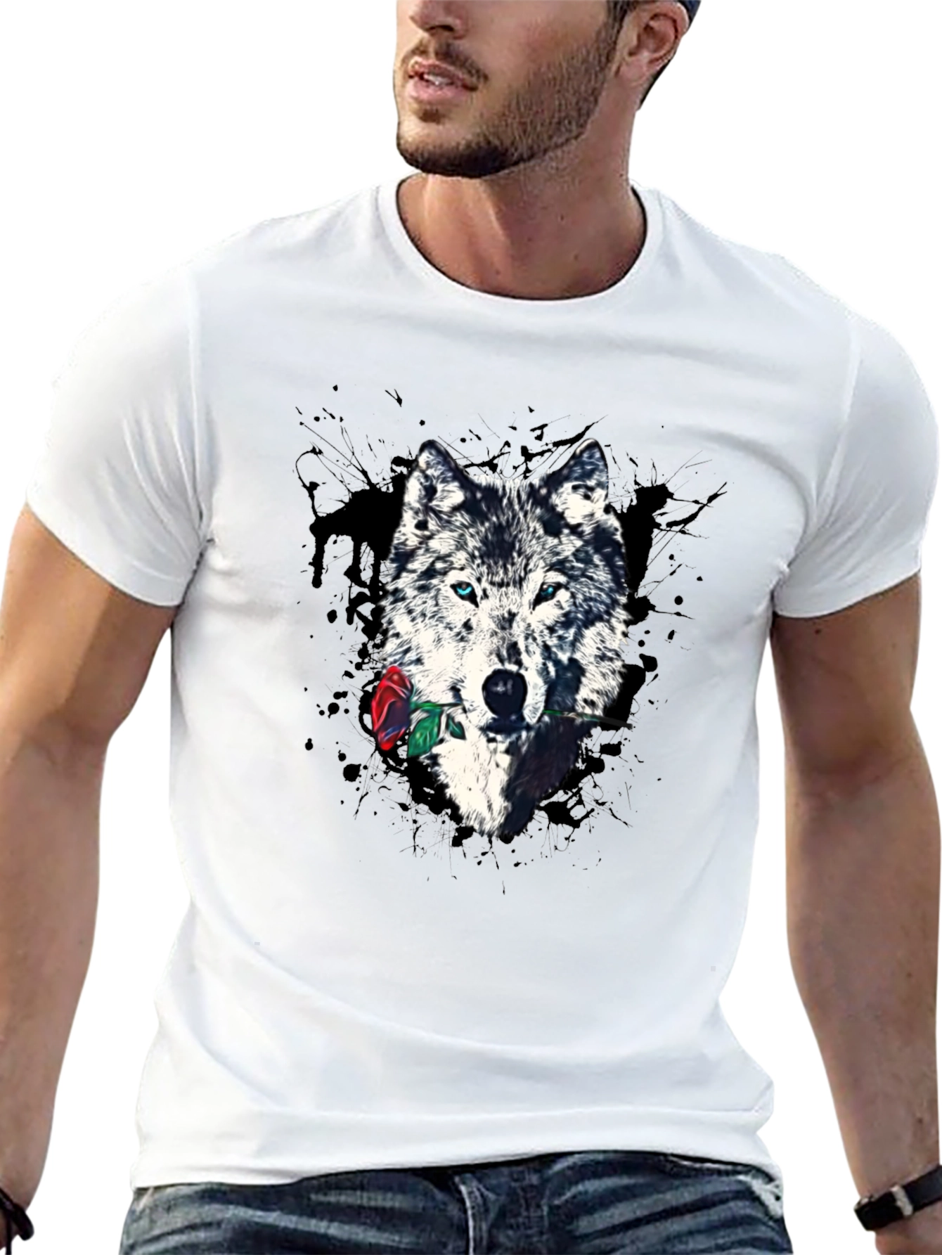 Wolf & Rose Graphic Print Tee