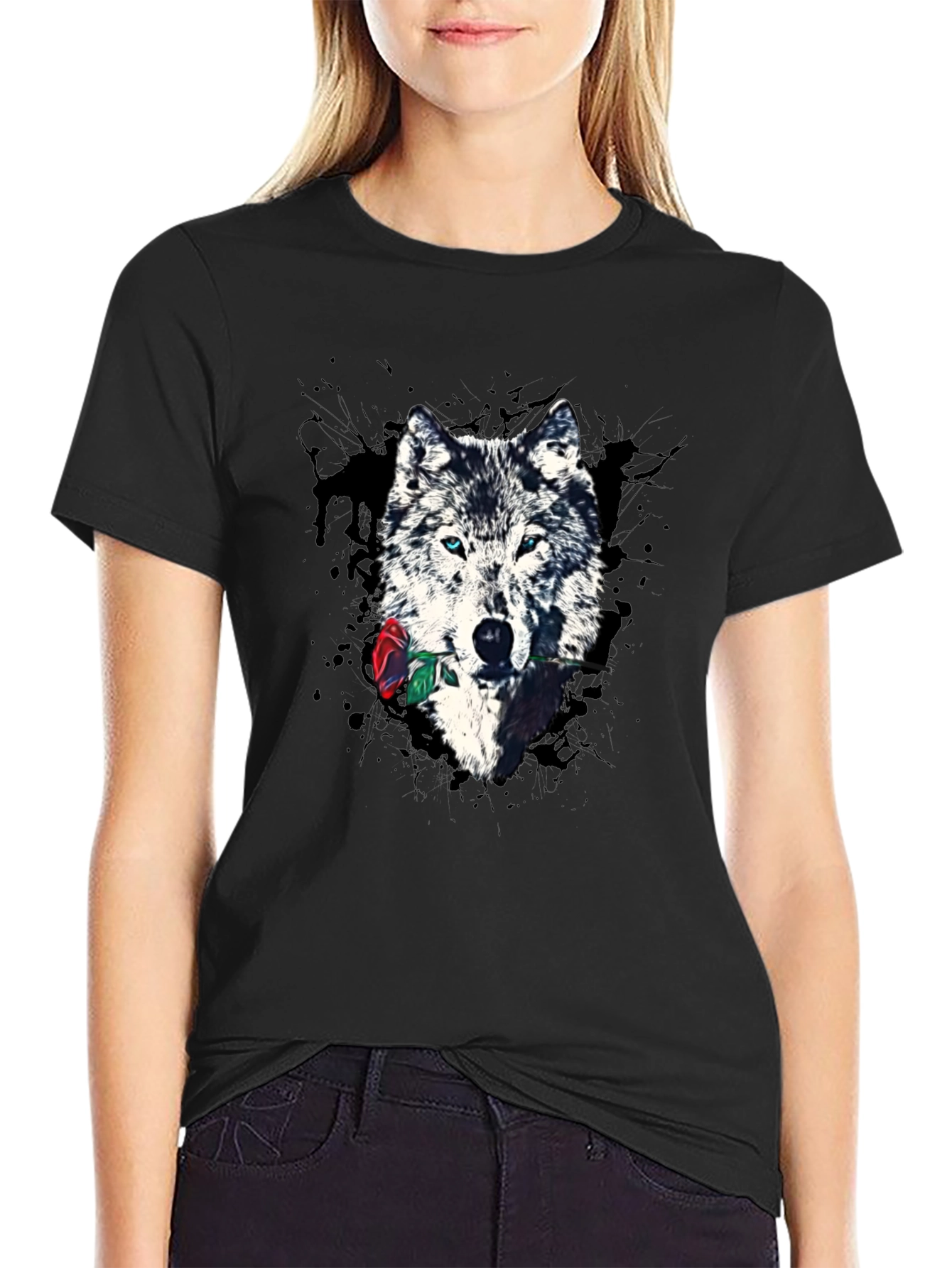 Wolf & Rose Graphic Print Tee