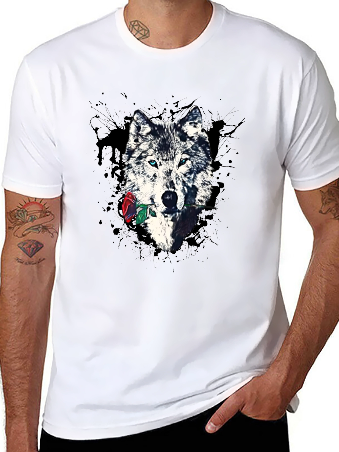 Wolf & Rose Graphic Print Tee