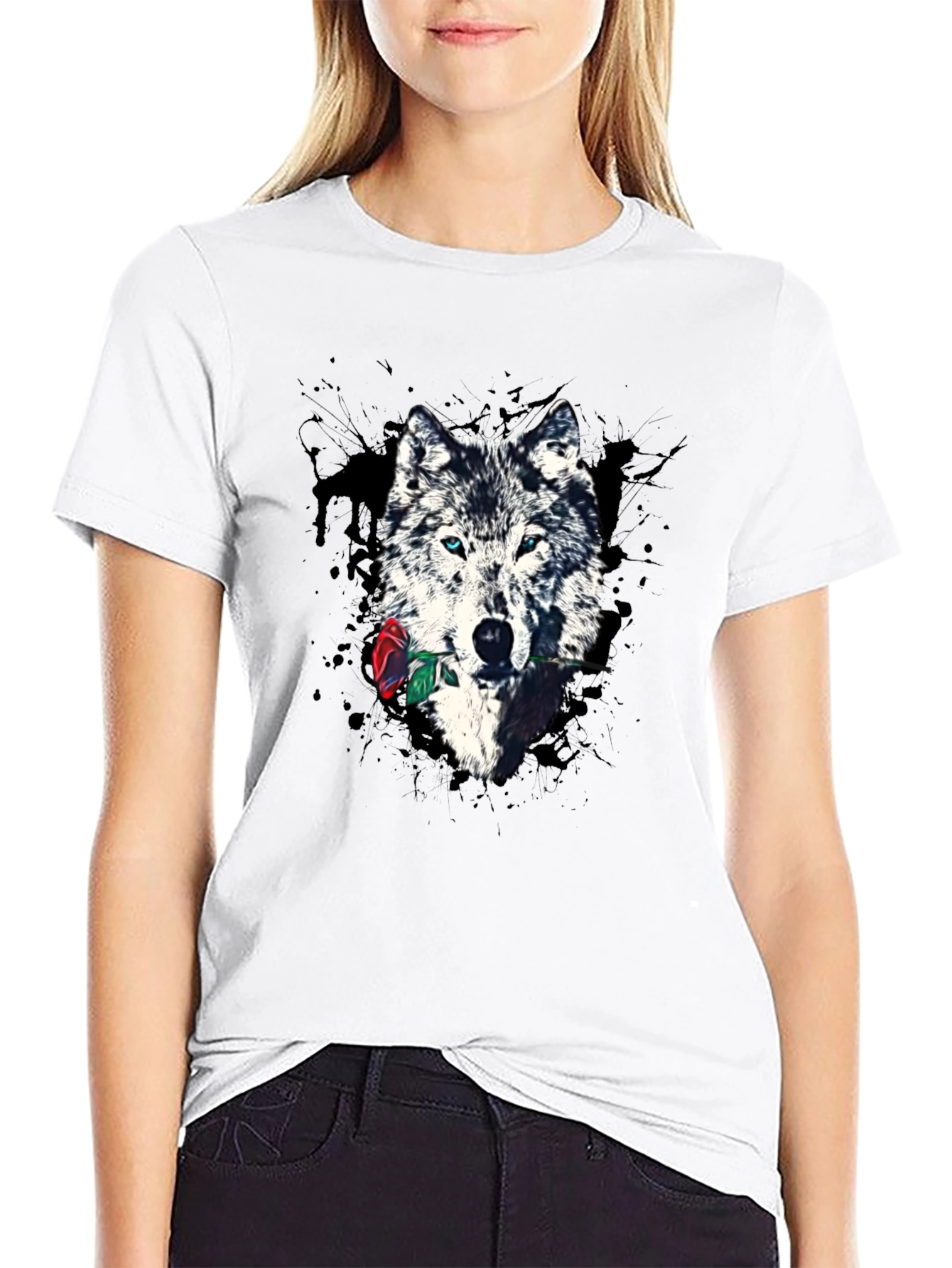 Wolf & Rose Graphic Print Tee