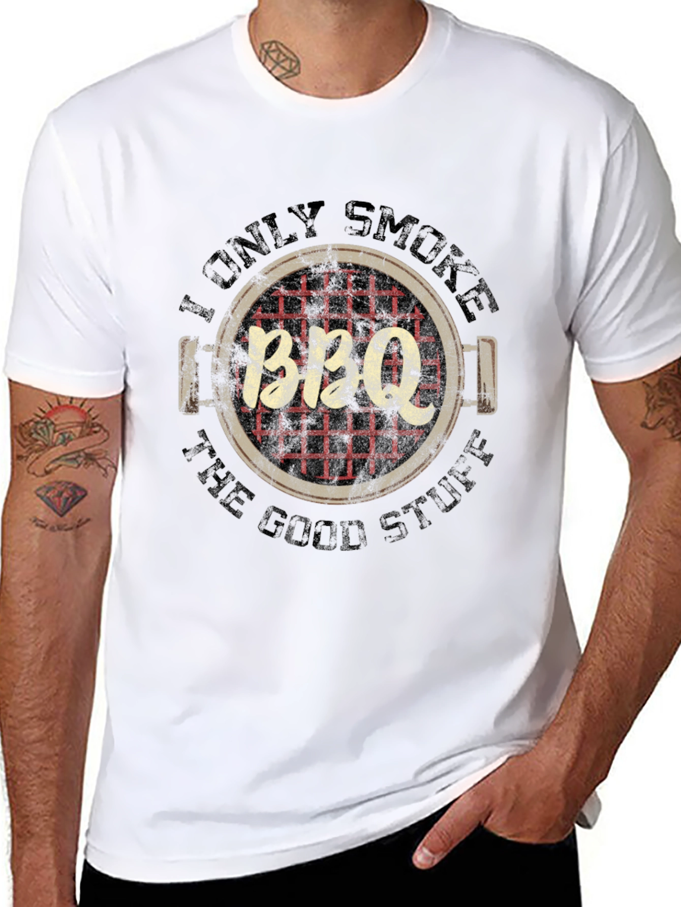I Only Smoke BBQ - Funny Grilling T-Shirt