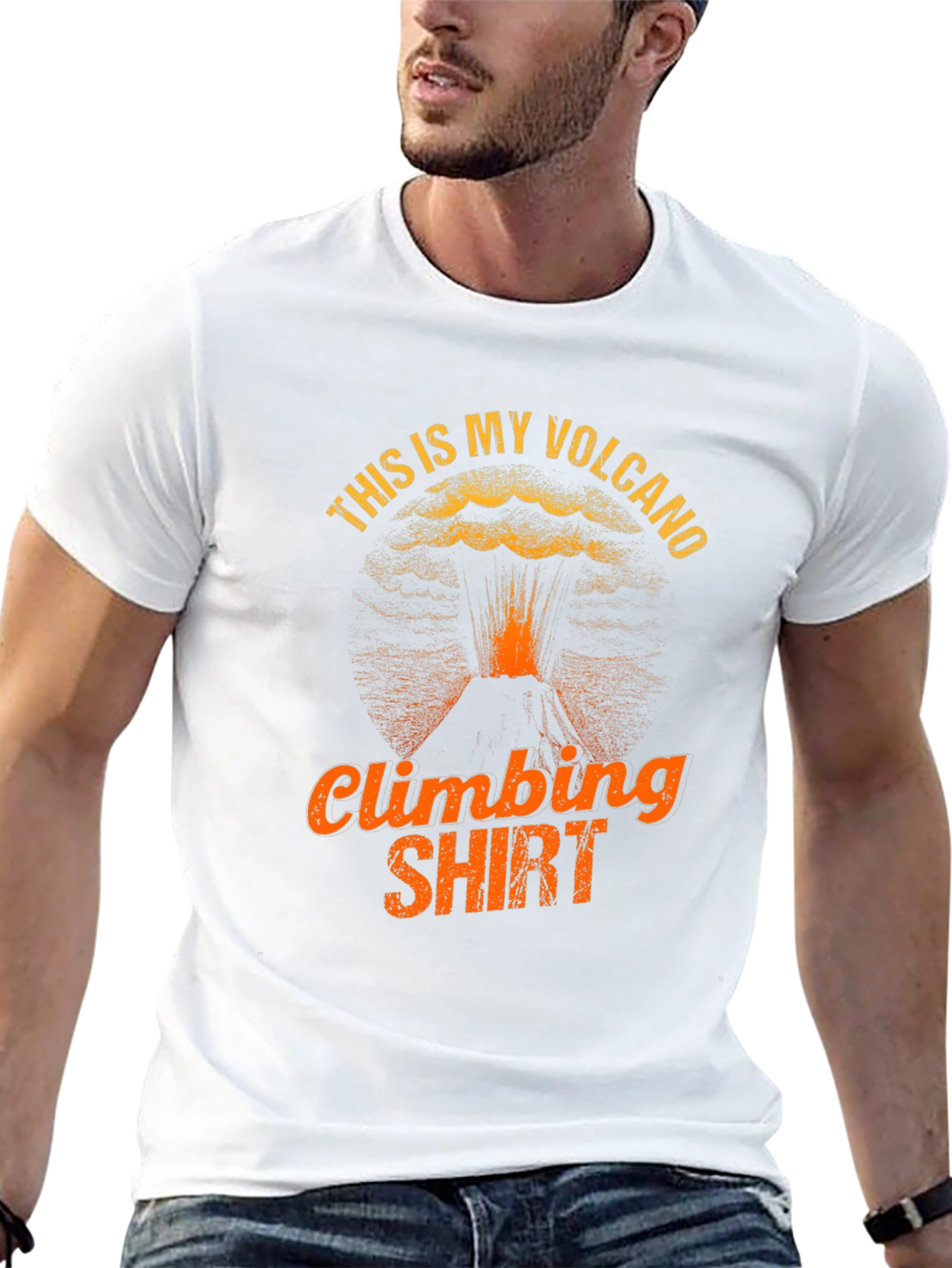 Volcano Climbing T-Shirt - Unique Design