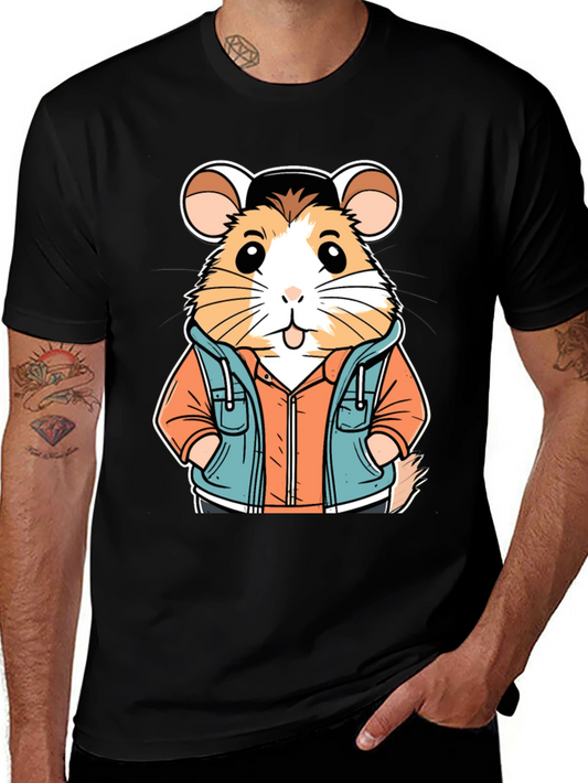 Hamster in Hoodie T-Shirt: Cool Cartoon Design