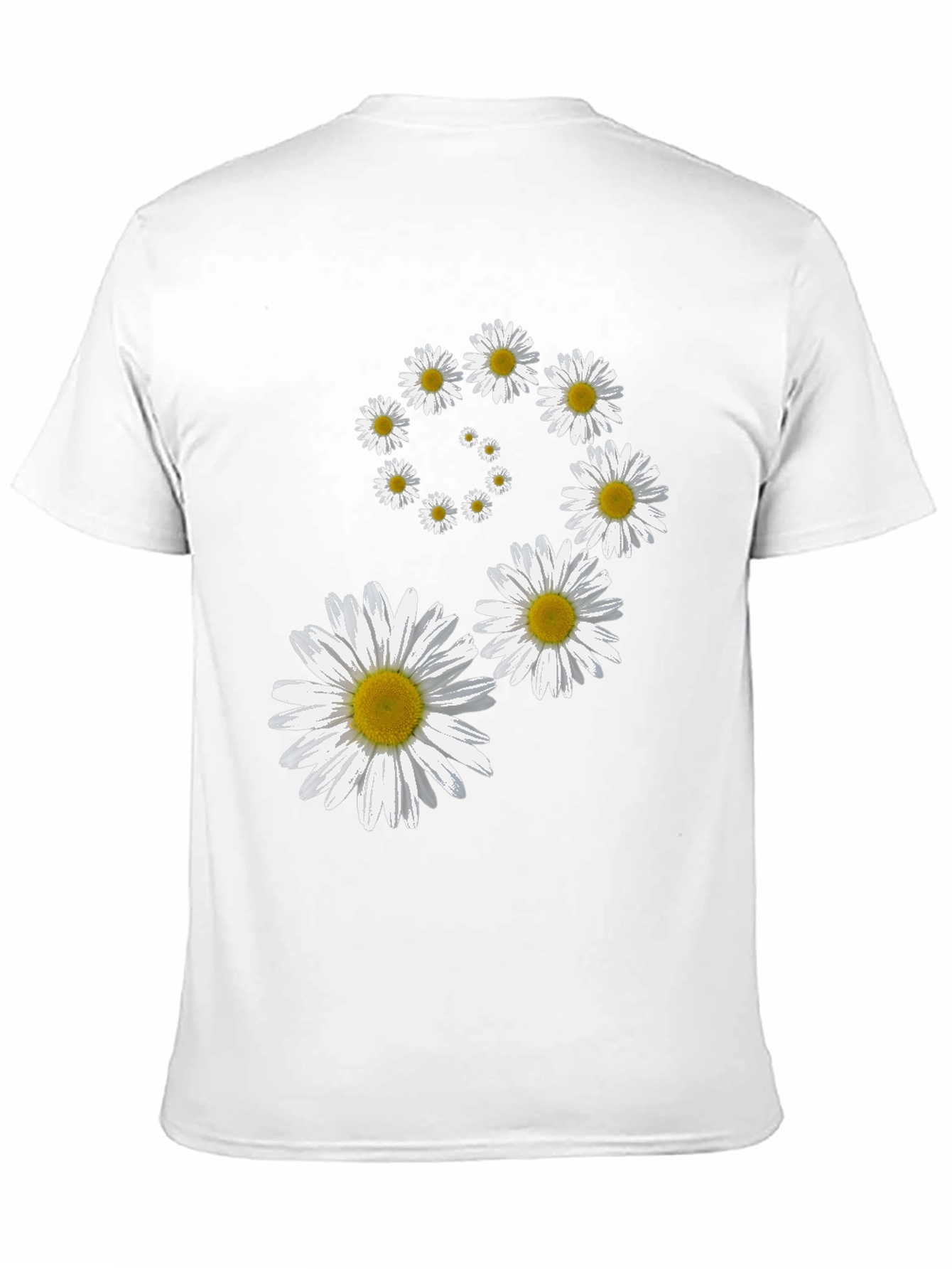 Daisy Spiral Graphic T-Shirt - Casual Comfort
