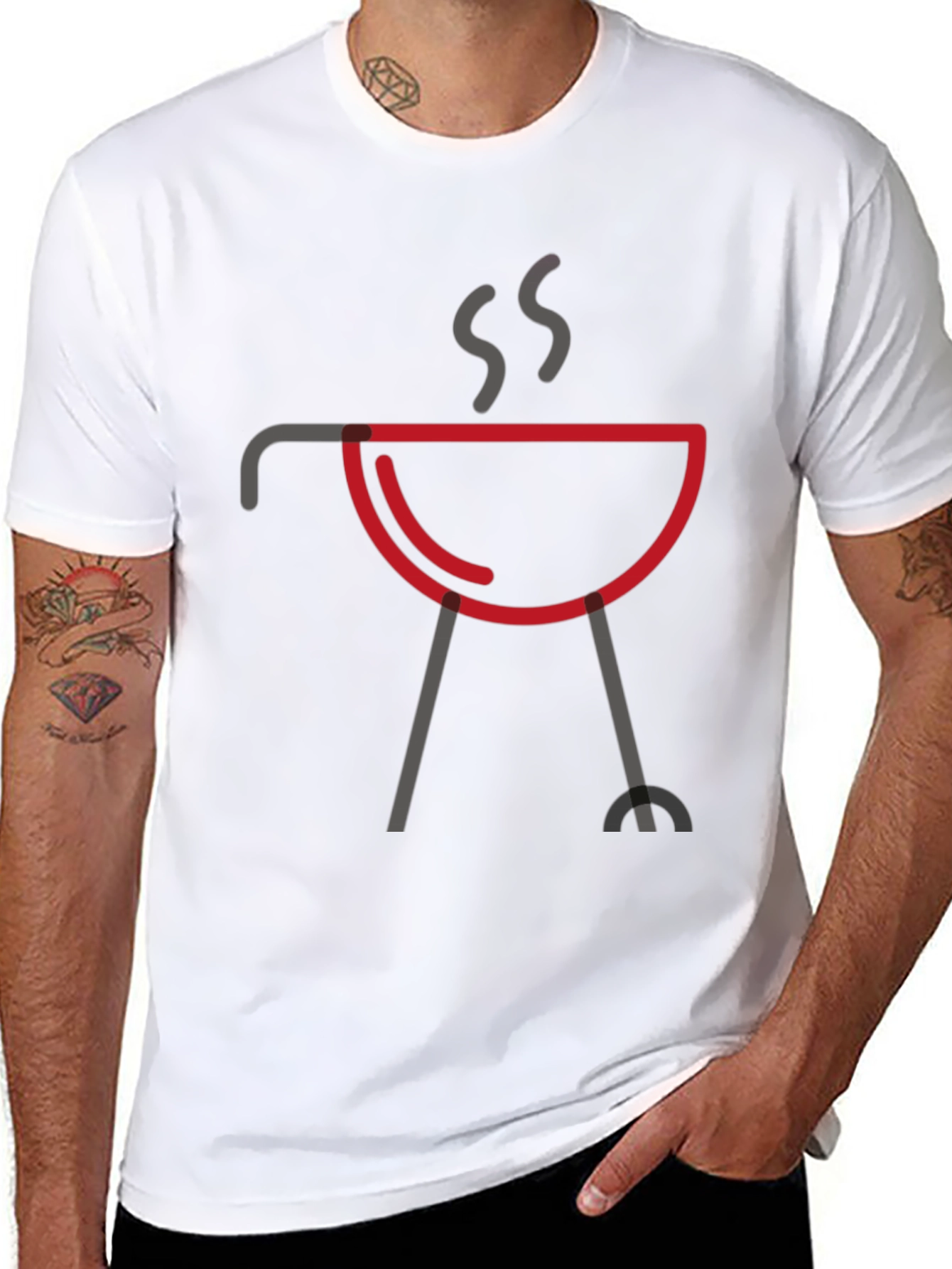 BBQ Grill T-Shirt - Minimalist Design