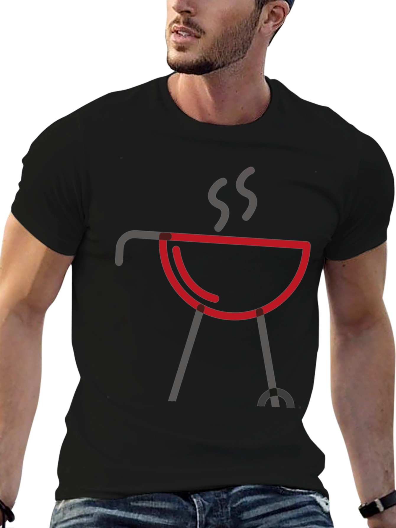 BBQ Grill T-Shirt - Minimalist Design