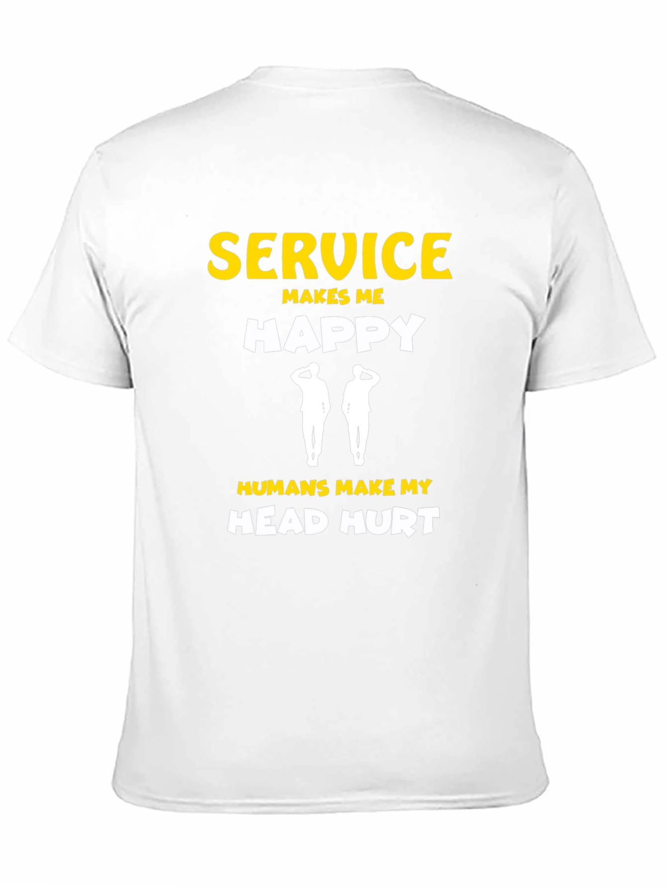 Service Makes Me Happy Graphic T-Shirt