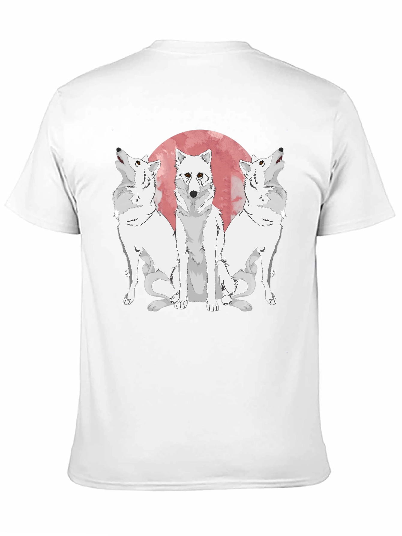 Wolf Pack Moon Graphic Tee - Black