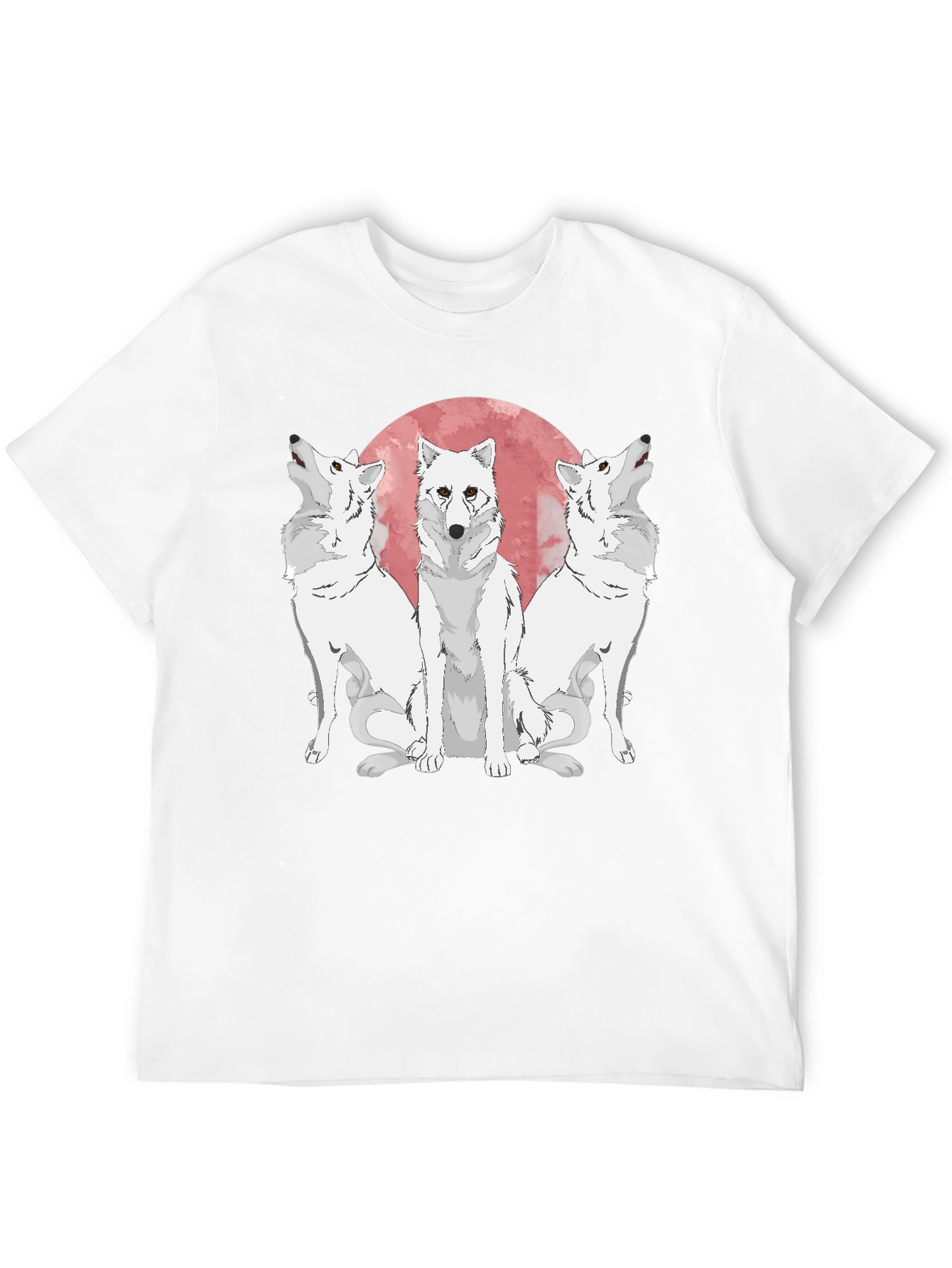 Wolf Pack Moon Graphic Tee - Black