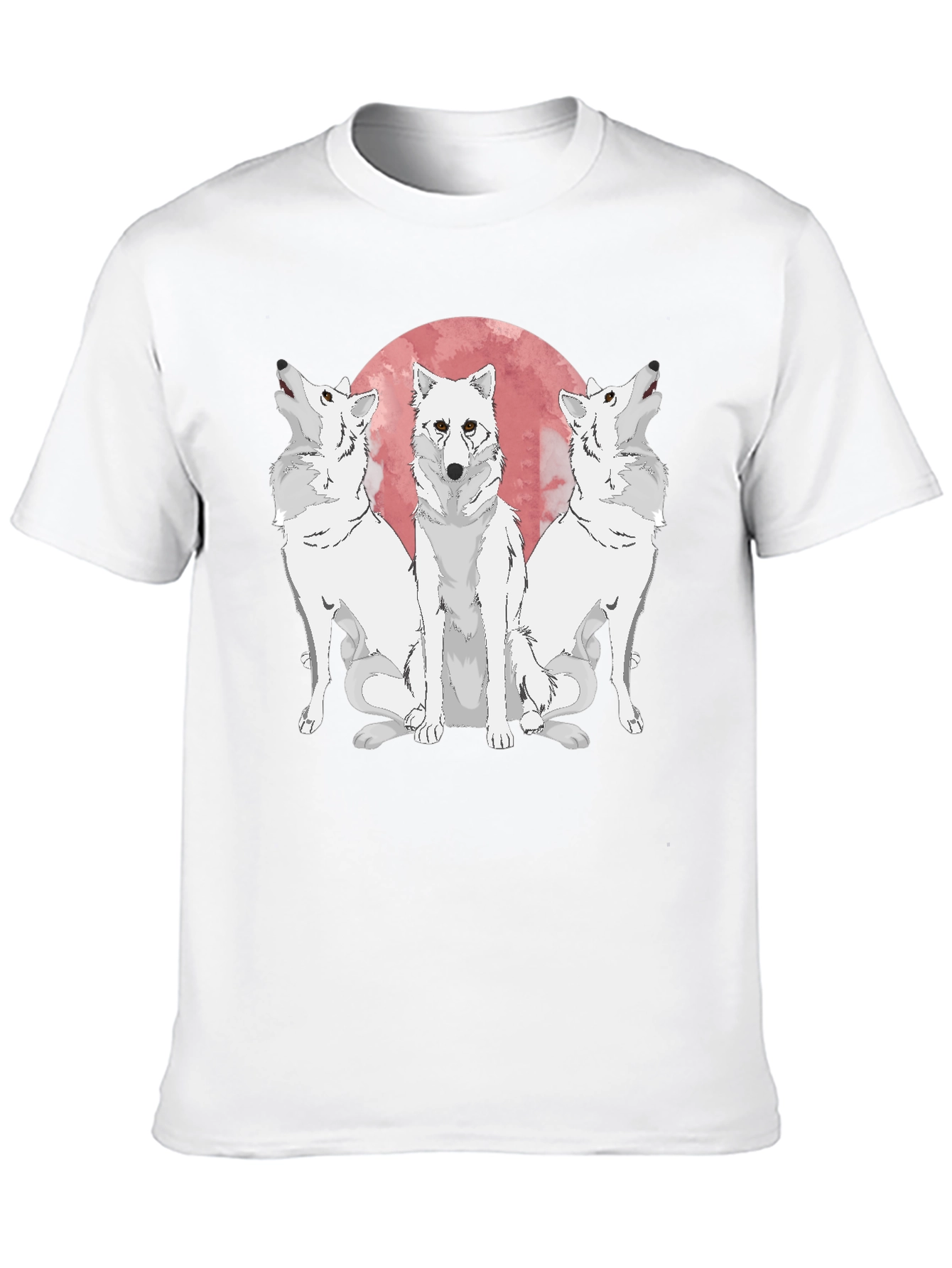 Wolf Pack Moon Graphic Tee - Black