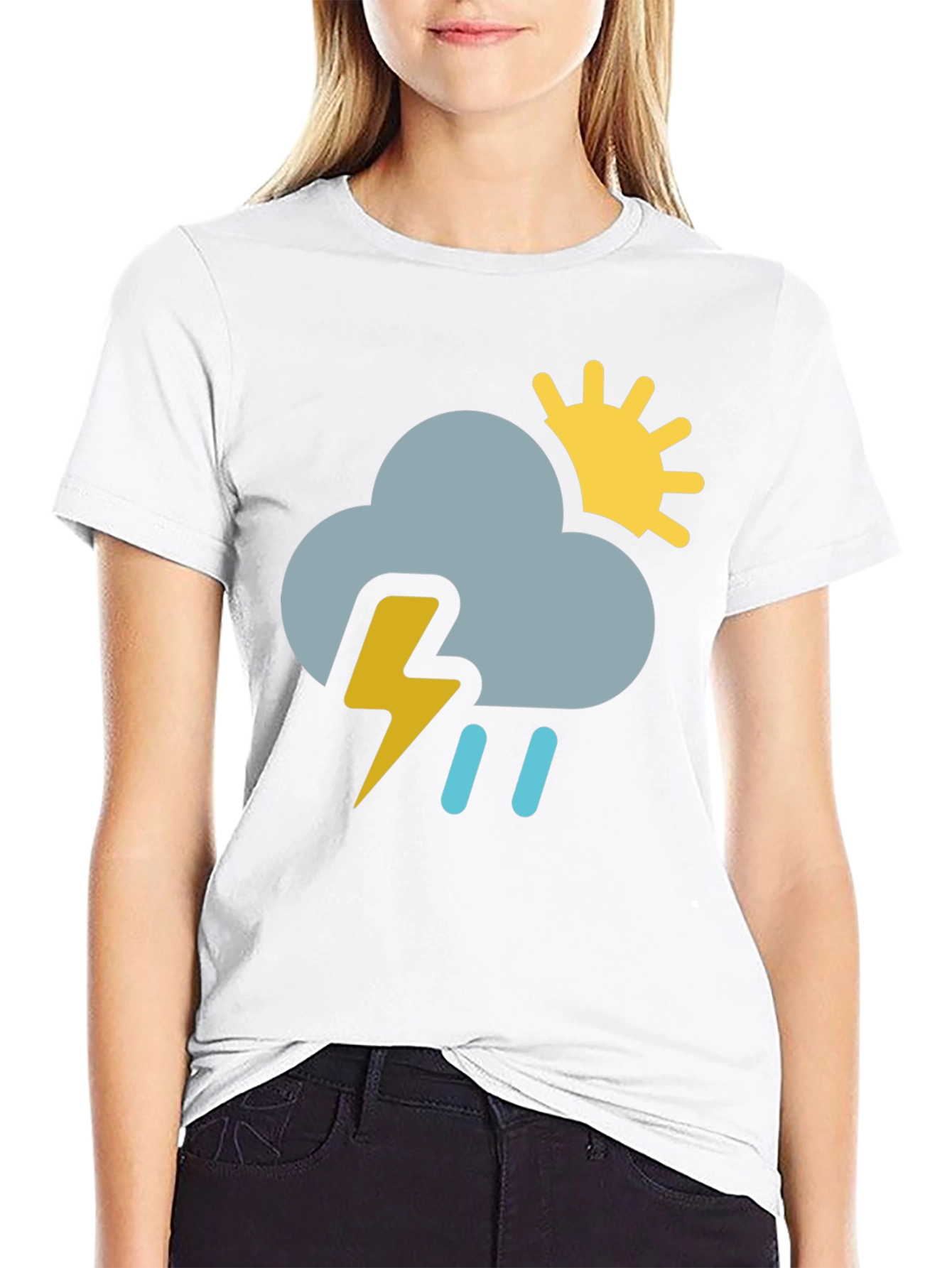 Rain or Shine Black Graphic T-Shirt