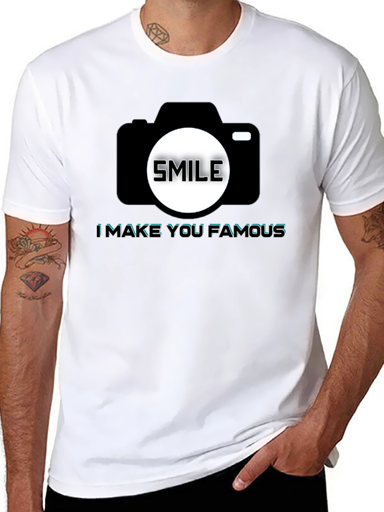 Smile Camera T-Shirt - Make You Famous