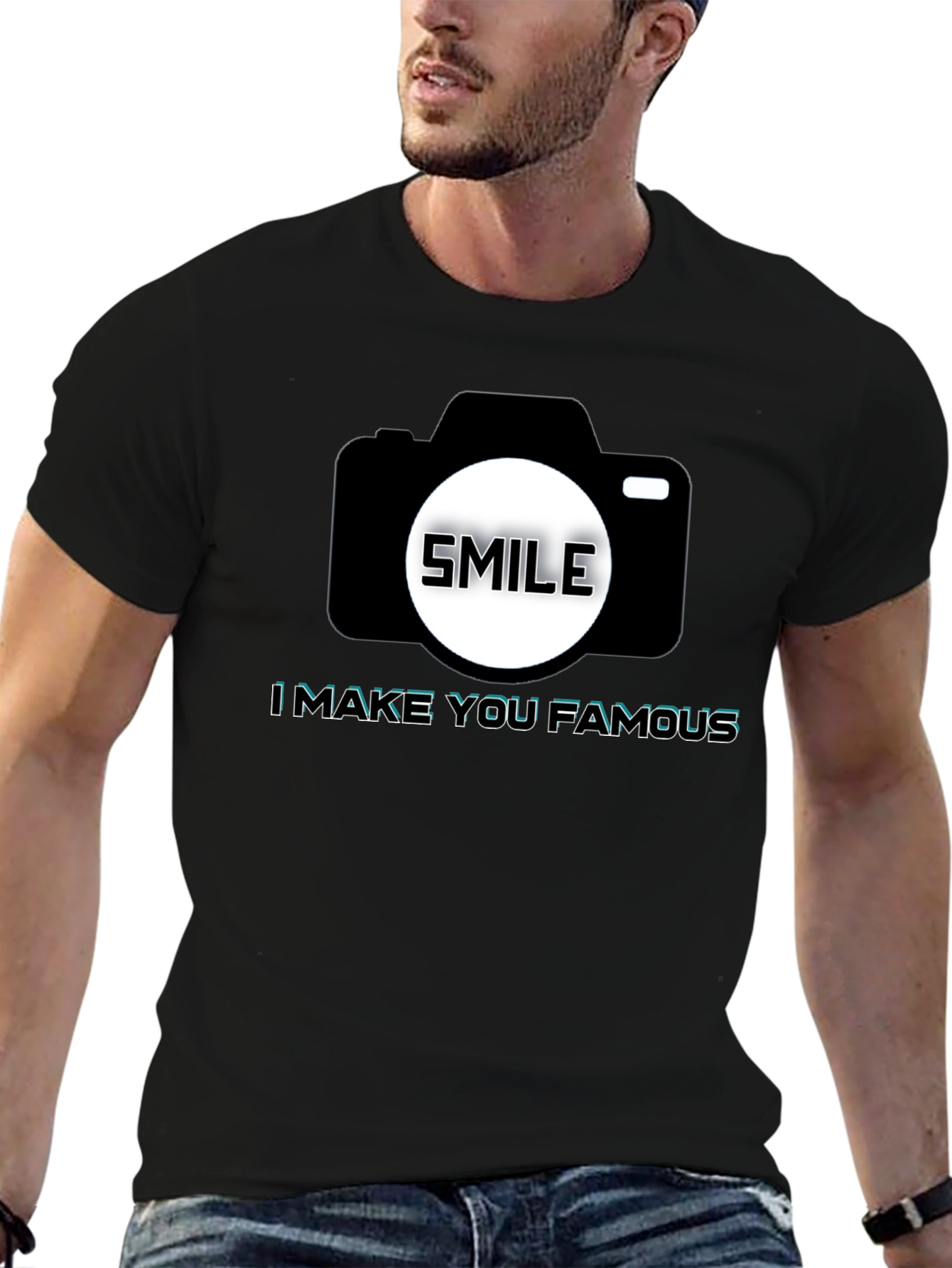 Smile Camera T-Shirt - Make You Famous