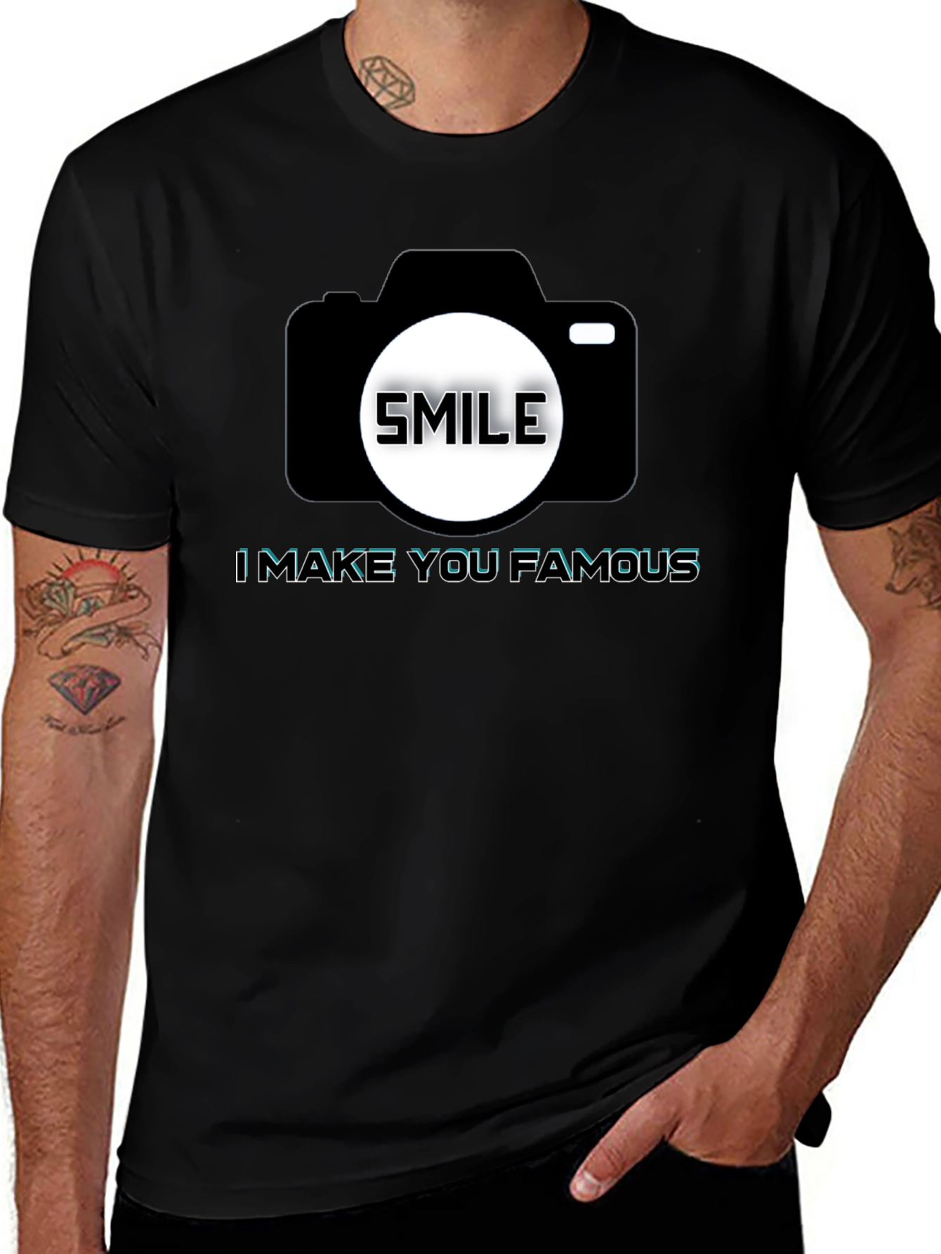 Smile Camera T-Shirt - Make You Famous