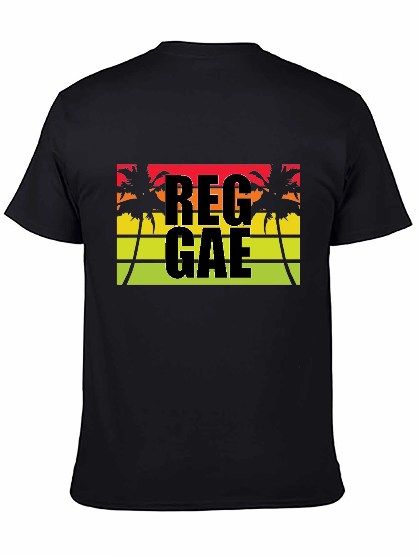 Reggae Vibe T-Shirt - Tropical Palm Tree Design