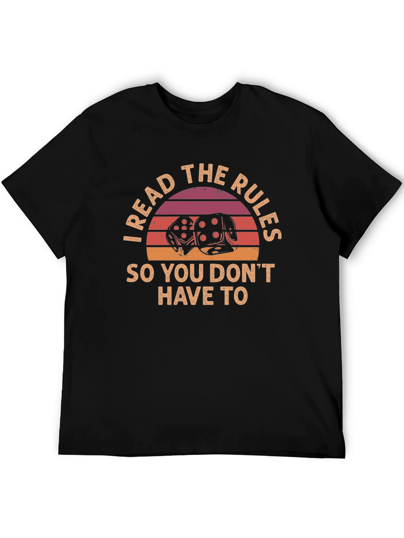 I Read the Rules T-Shirt - Dice Graphic Tee
