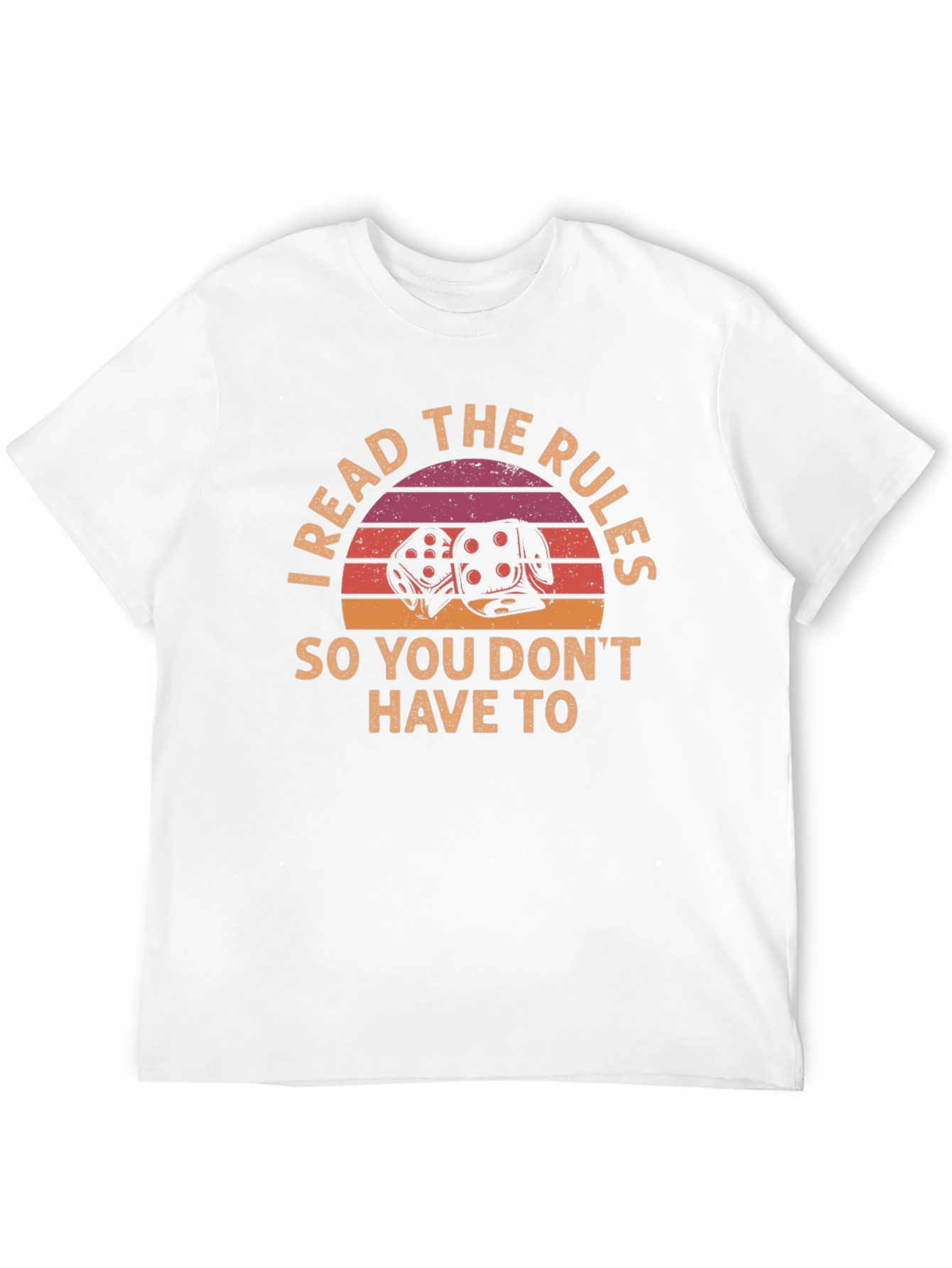 I Read the Rules T-Shirt - Dice Graphic Tee