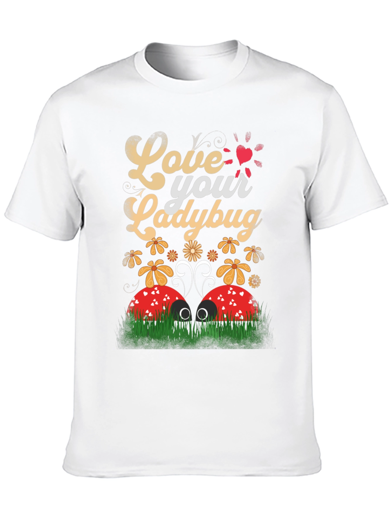 Love Your Ladybug Graphic Tee - Unisex Black T-Shirt